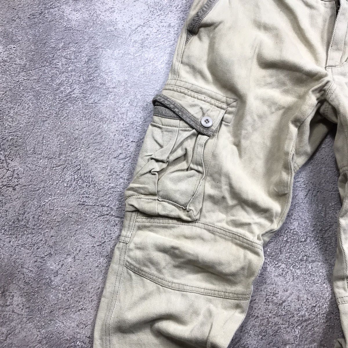 Vintage Vintage 90s Japanese Baggy Cargo Pants Parachute Grunge 28 Size US 28 / EU 44 - 3 Thumbnail