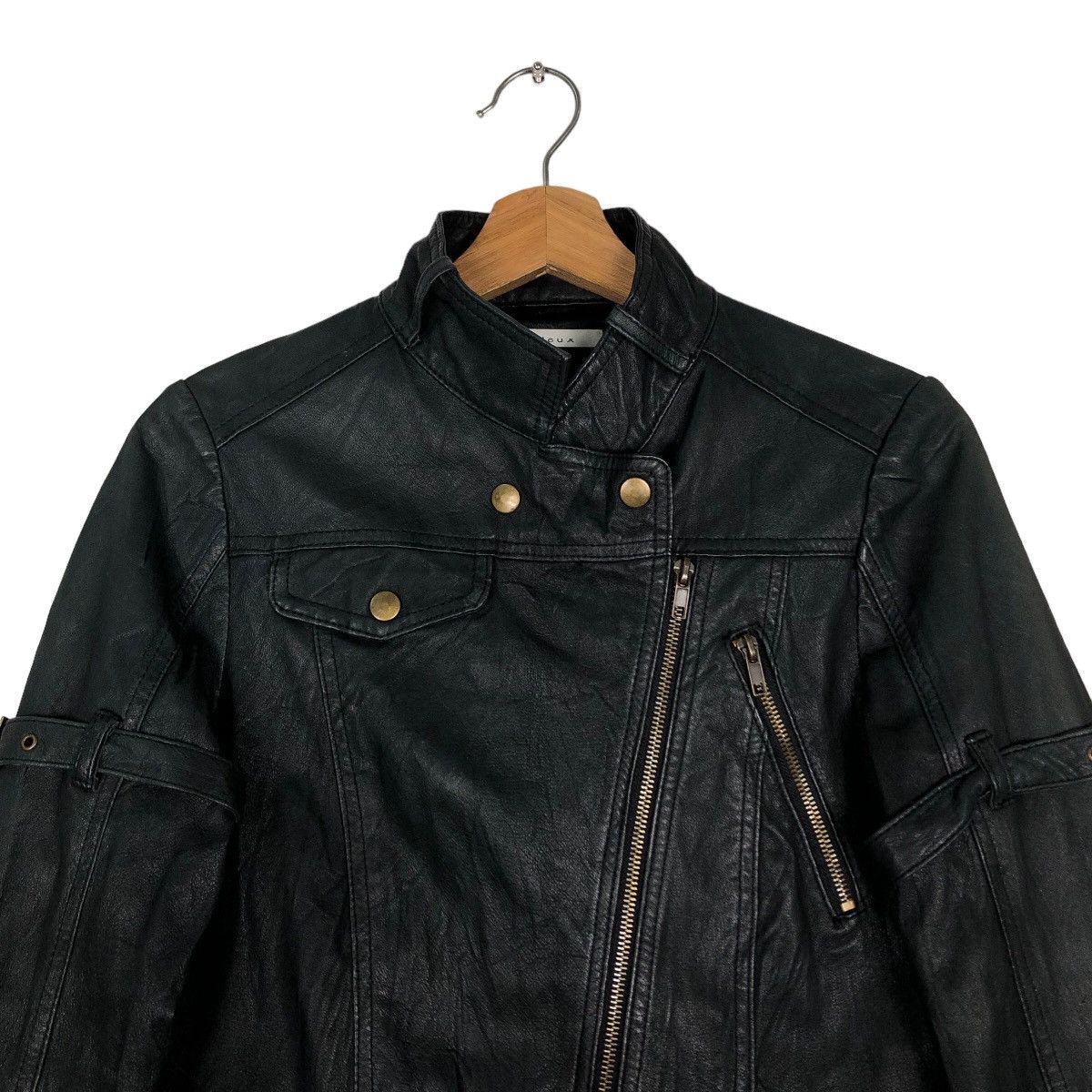 Japanese Brand 🔥Vtg Cropped Biker Leather Jacket M.Deux Issey Miyake Size US M / EU 48-50 / 2 - 3 Thumbnail