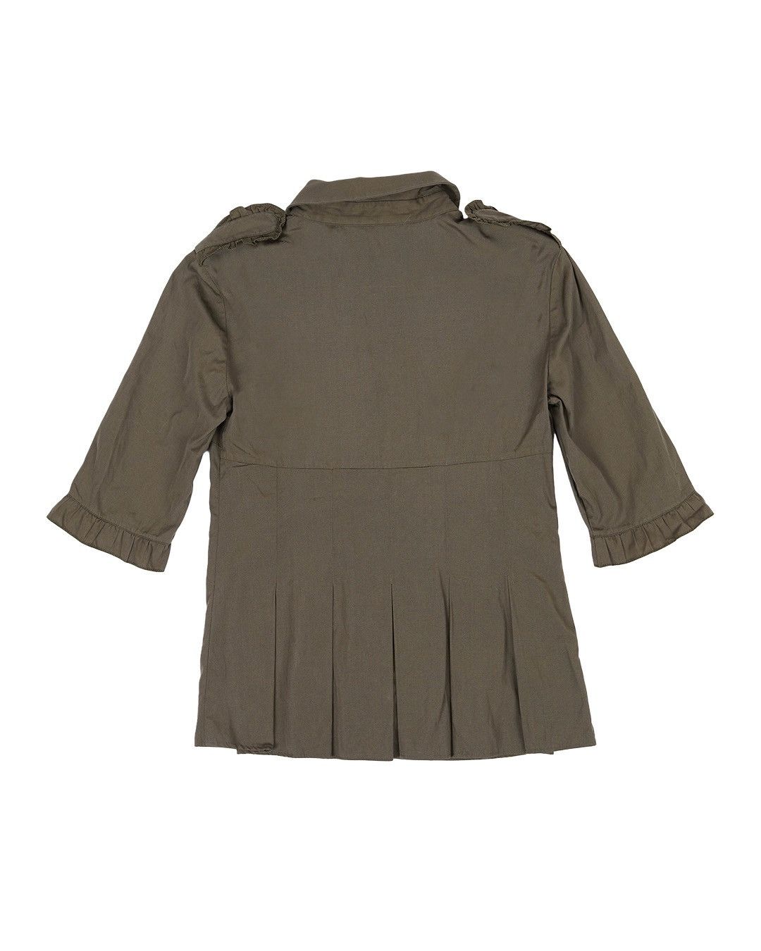 Miu Miu Miu Miu S/S1999 Ruffle Pleated Back Shirt Size M / US 6-8 / IT 42-44 - 2 Thumbnail