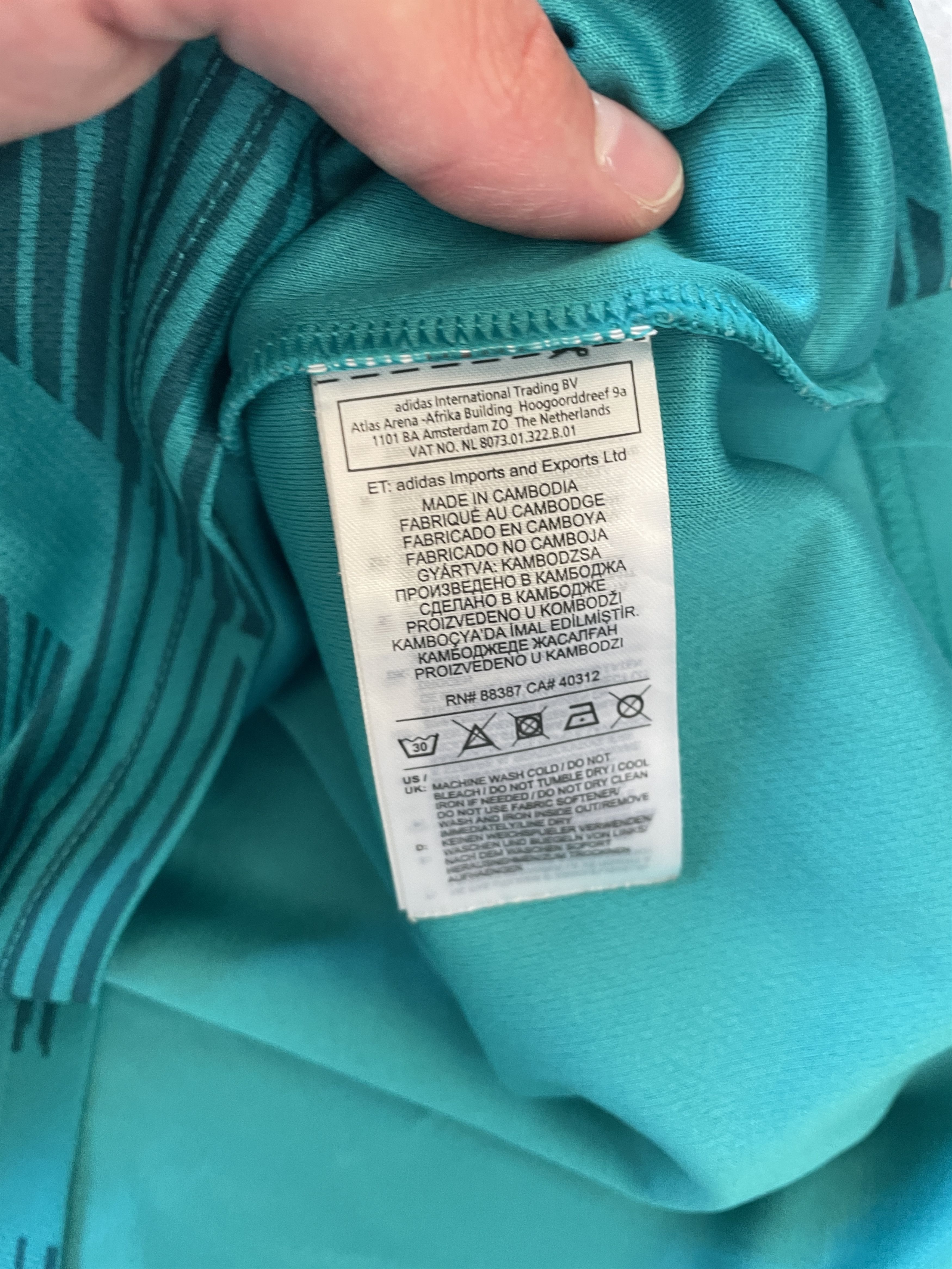 Adidas ADIDAS BLOKECORE GERMANY TEAL 2018 BLOKECORE JERSEY Size US S / EU 44-46 / 1 - 7 Thumbnail