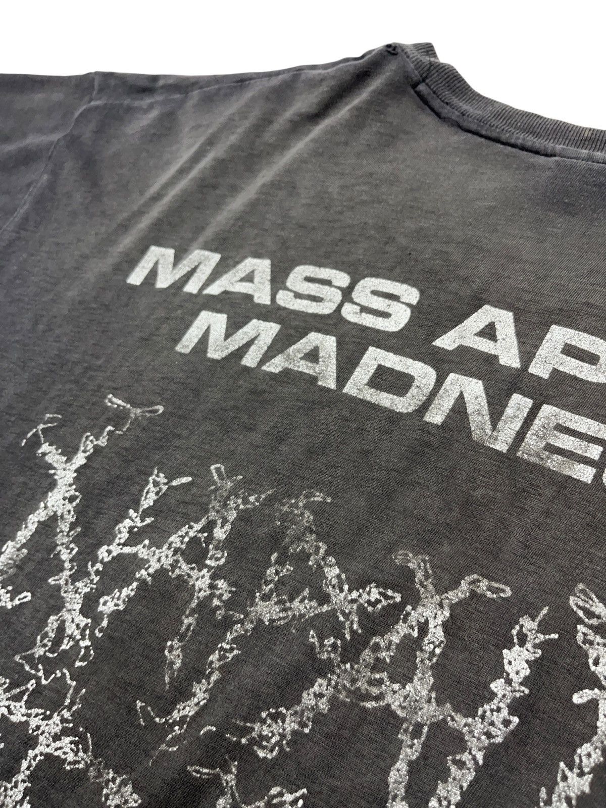 Band Tees Vintage 1991 Napalm Death Mass Appeal Madness Distressed Tee Size US XL / EU 56 / 4 - 15 Thumbnail