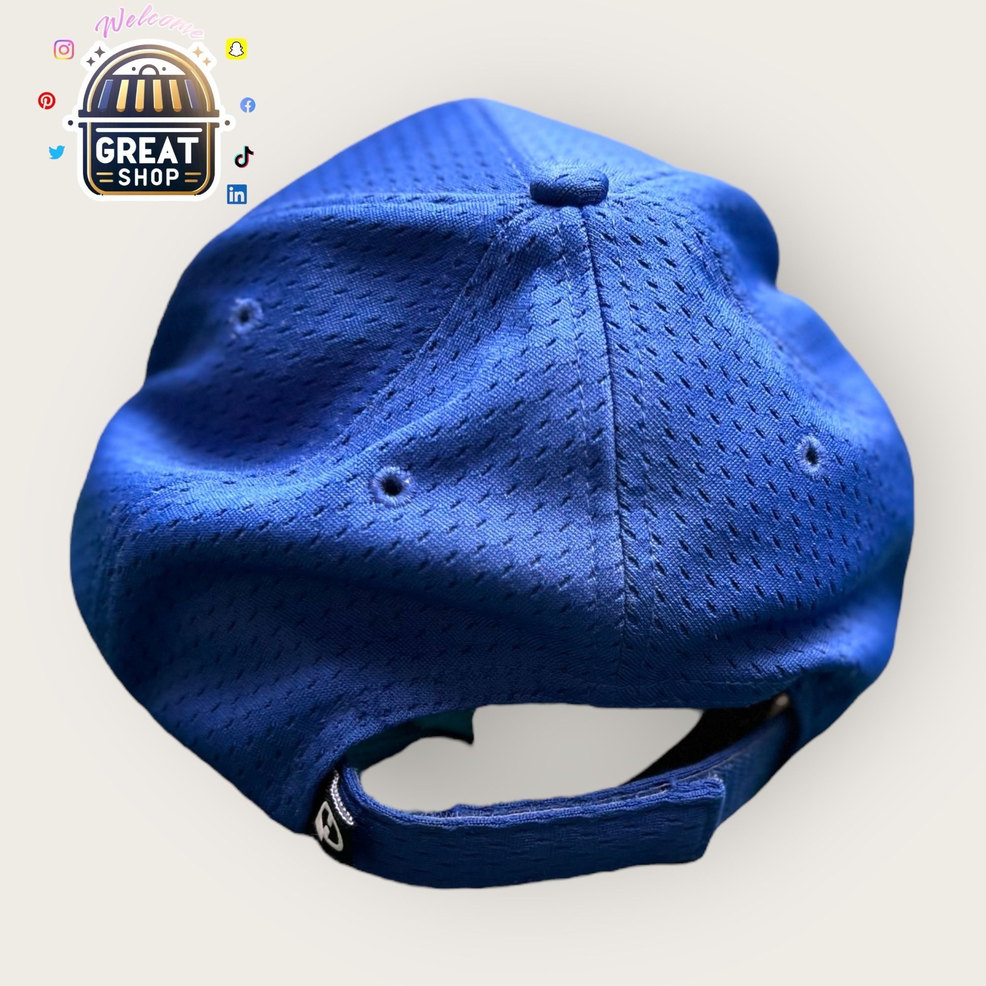 Other Adjustable Blue Sports Cap W/ Yellow JA Embroidery Breathabl Size ONE SIZE - 2 Thumbnail