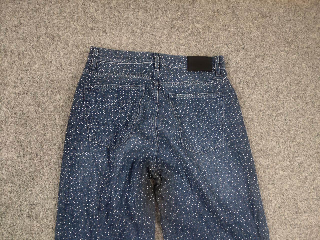 Rare Eytys Benz straight cut stones Blue Denim Jeans