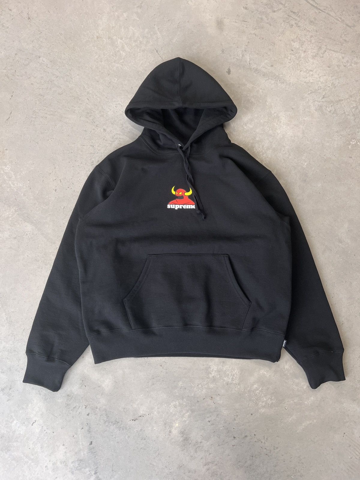 image of Supreme Toy Machine Hooded Sweatshirt Black Size Small, Men's