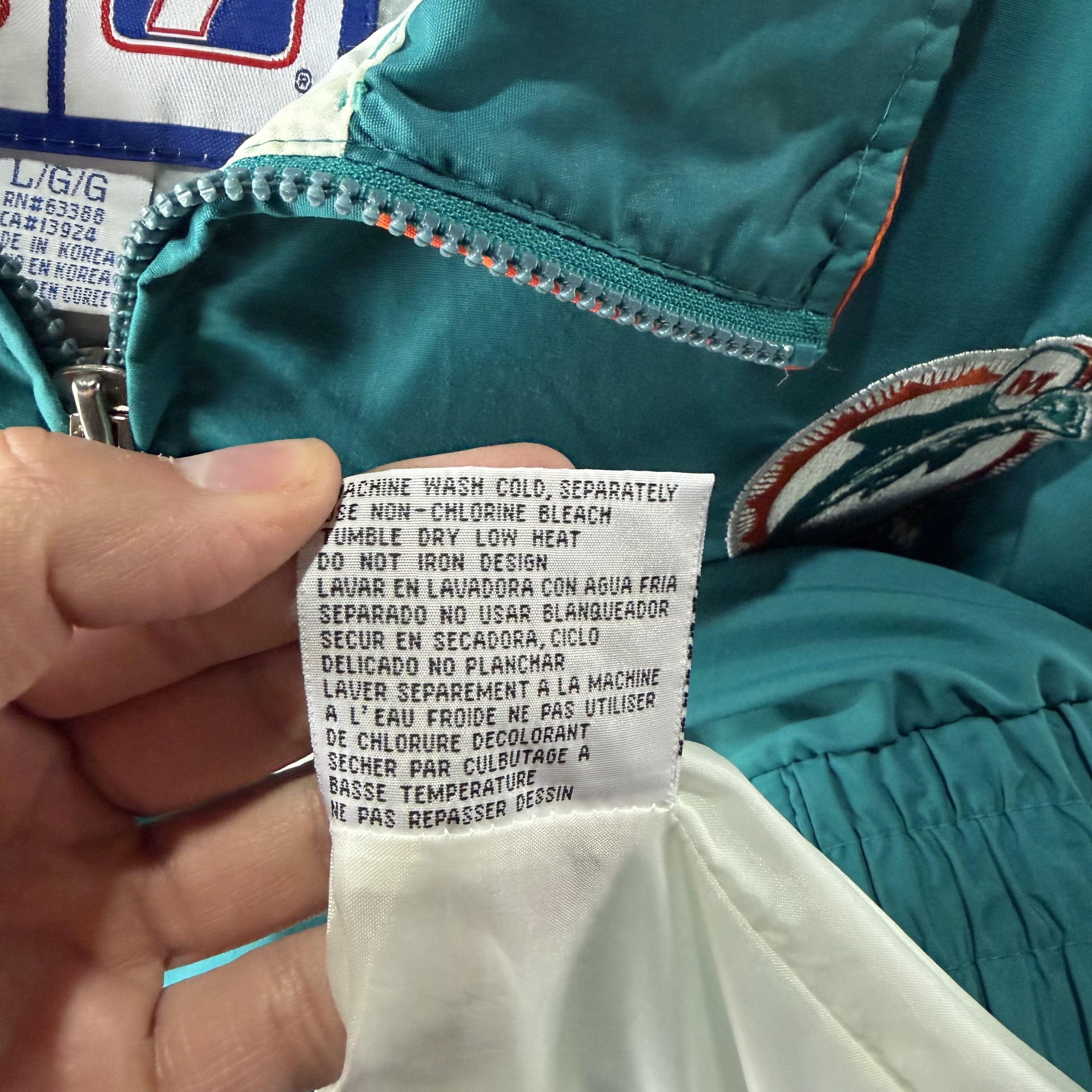 Logo 7 Vtg Miami Dolphins Windbreaker Jacket Logo 7 Mens Large Size US L / EU 52-54 / 3 - 13 Thumbnail