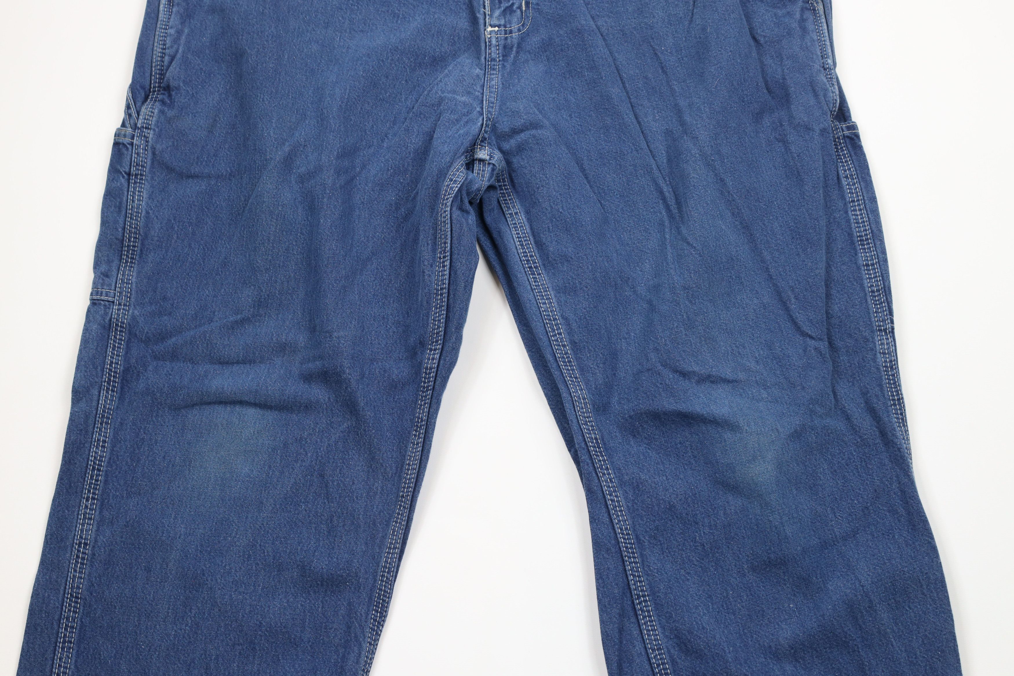 Carhartt × Vintage Vintage Carhartt Spell Out Wide Leg Carpenter Dungaree Jeans Size US 40 / EU 56 - 3 Thumbnail