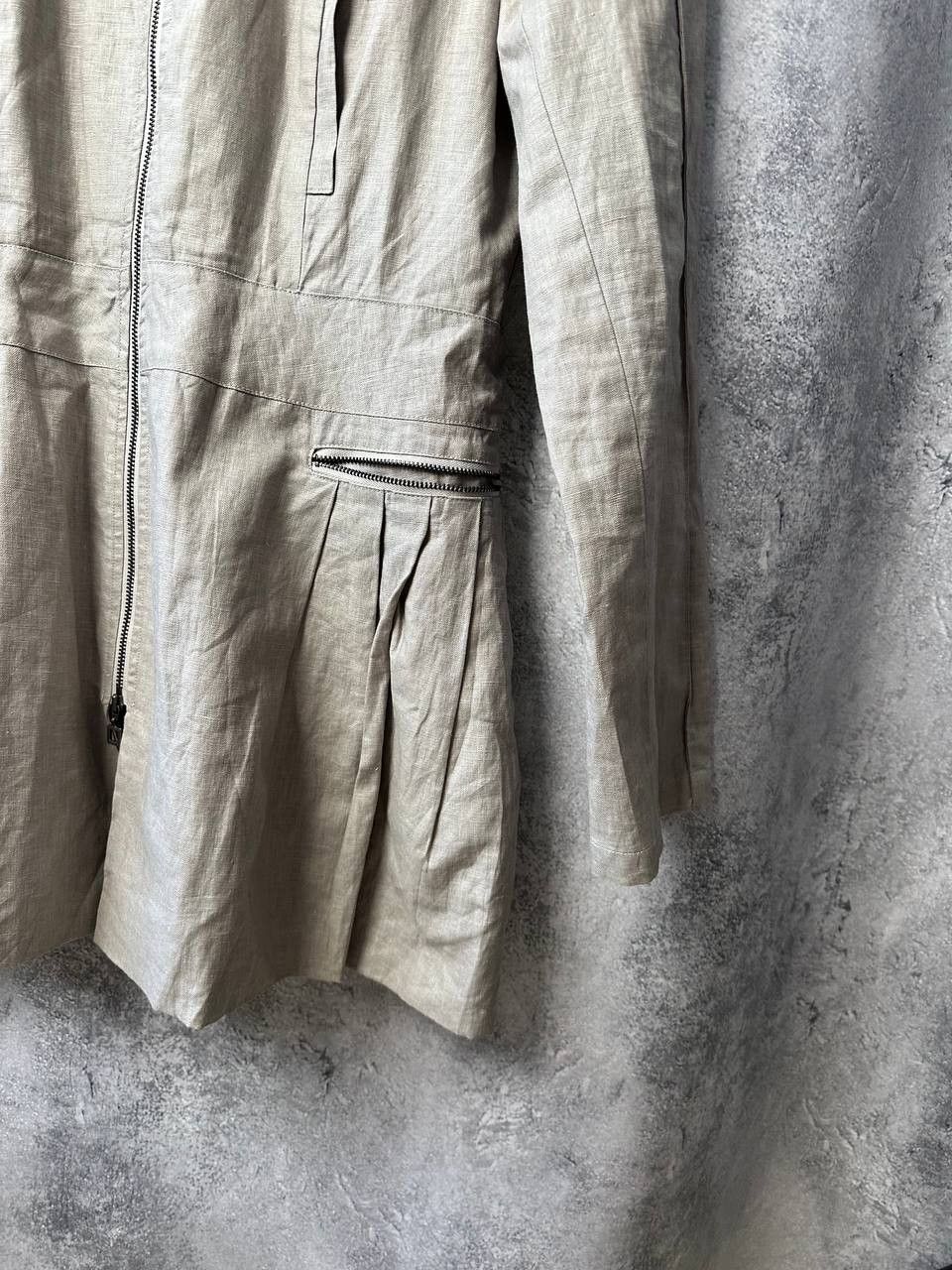 Sarah Pacini SARAH PACINI Linen Full Zip Lagenlook Jacket Blazer Coat Size M / US 6-8 / IT 42-44 - 9 Thumbnail