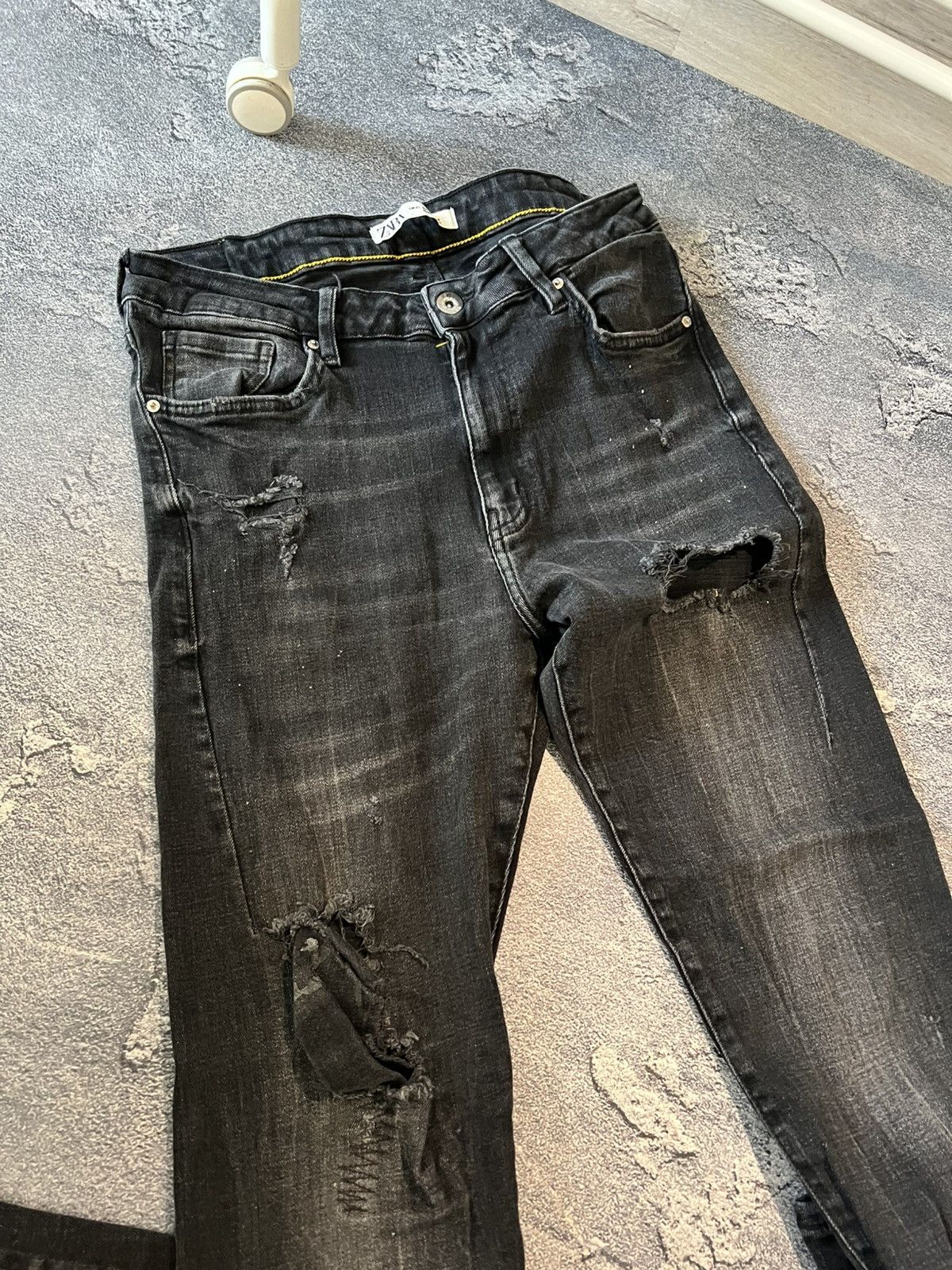 Vintage RARE Vintage Skinny Relaxed Drip Jean Swag Style Size US 31 - 6 Thumbnail