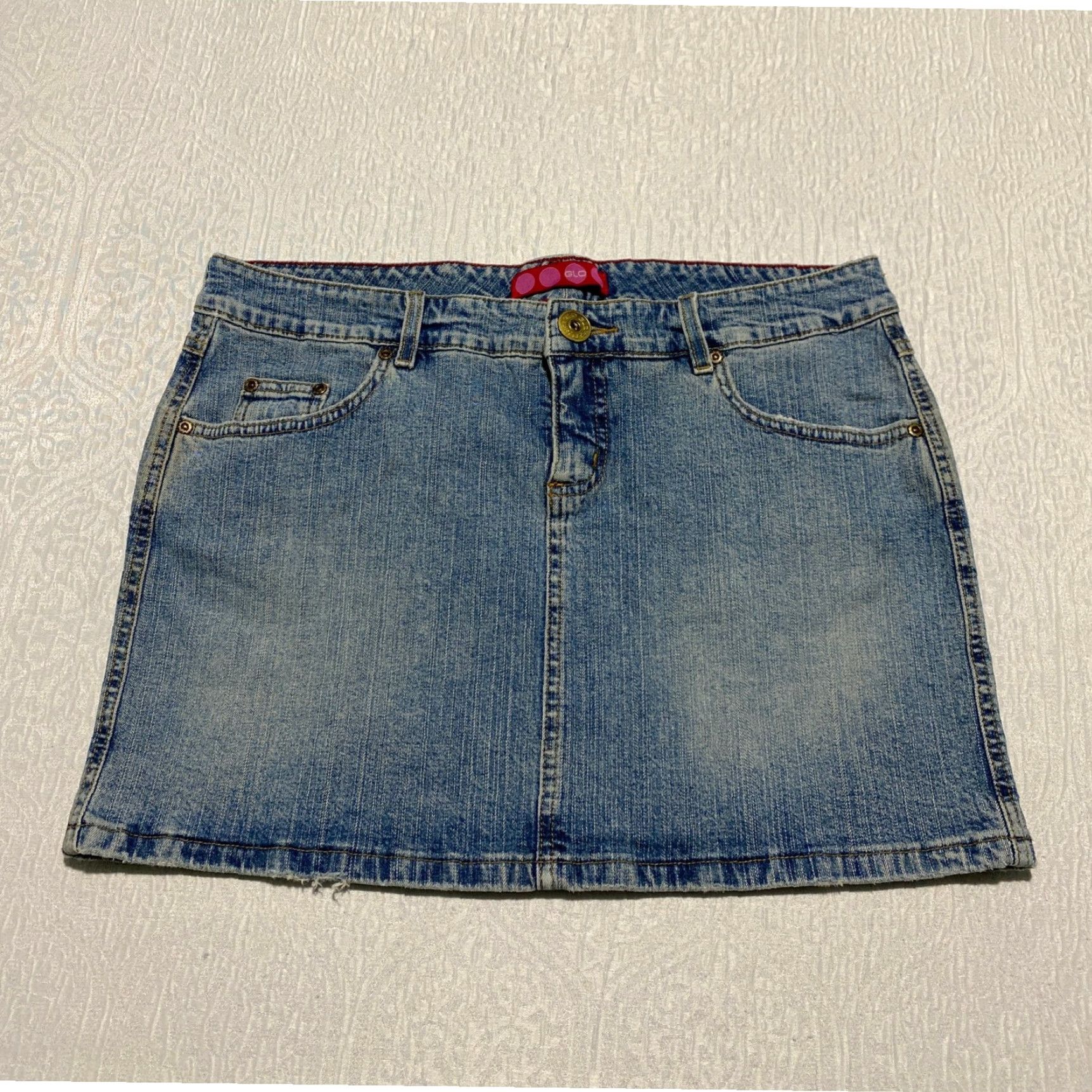 Vintage VINTAGE Y2K GLO Jeans Skirt Juniors 11 Denim Mini Skirt Flap Pockets Blue 90s GLO Clothing Womens? Size 32" / US 10 / IT 46 - 6 Thumbnail
