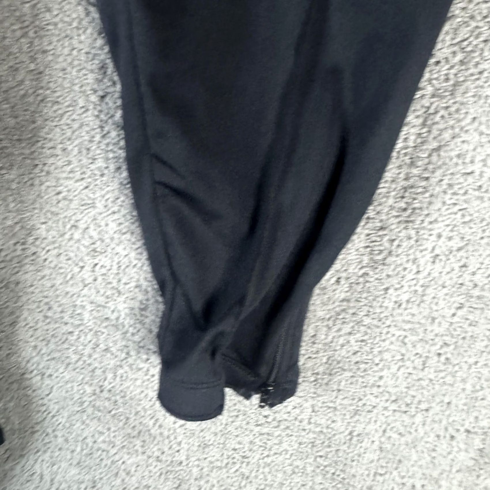 Asics ASICS Track Pants Mens L Black Knit Zip Ankle Tapered Joggers Athletic Pants Size US 33 - 6 Thumbnail