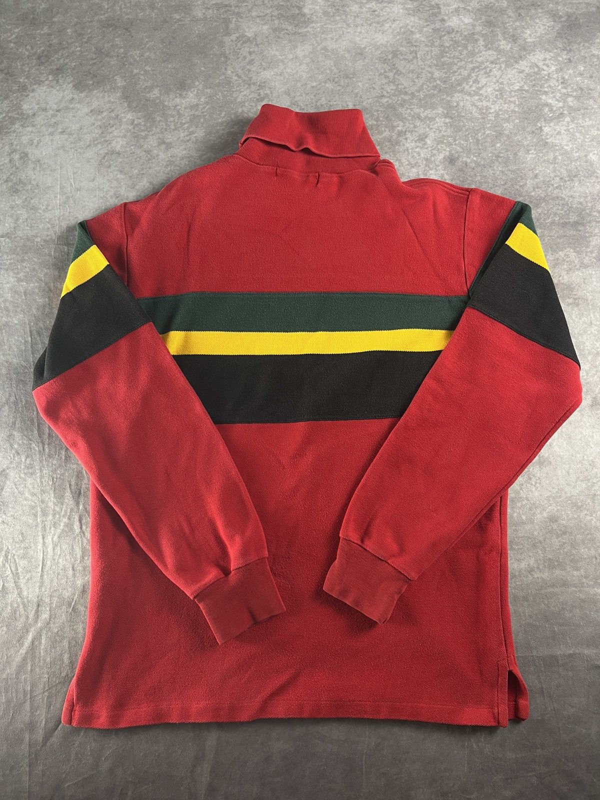 Ralph Lauren Vintage 90s Ralph Lauren Polo Turtleneck Sweatshirt Red Size US L / EU 52-54 / 3 - 2 Thumbnail