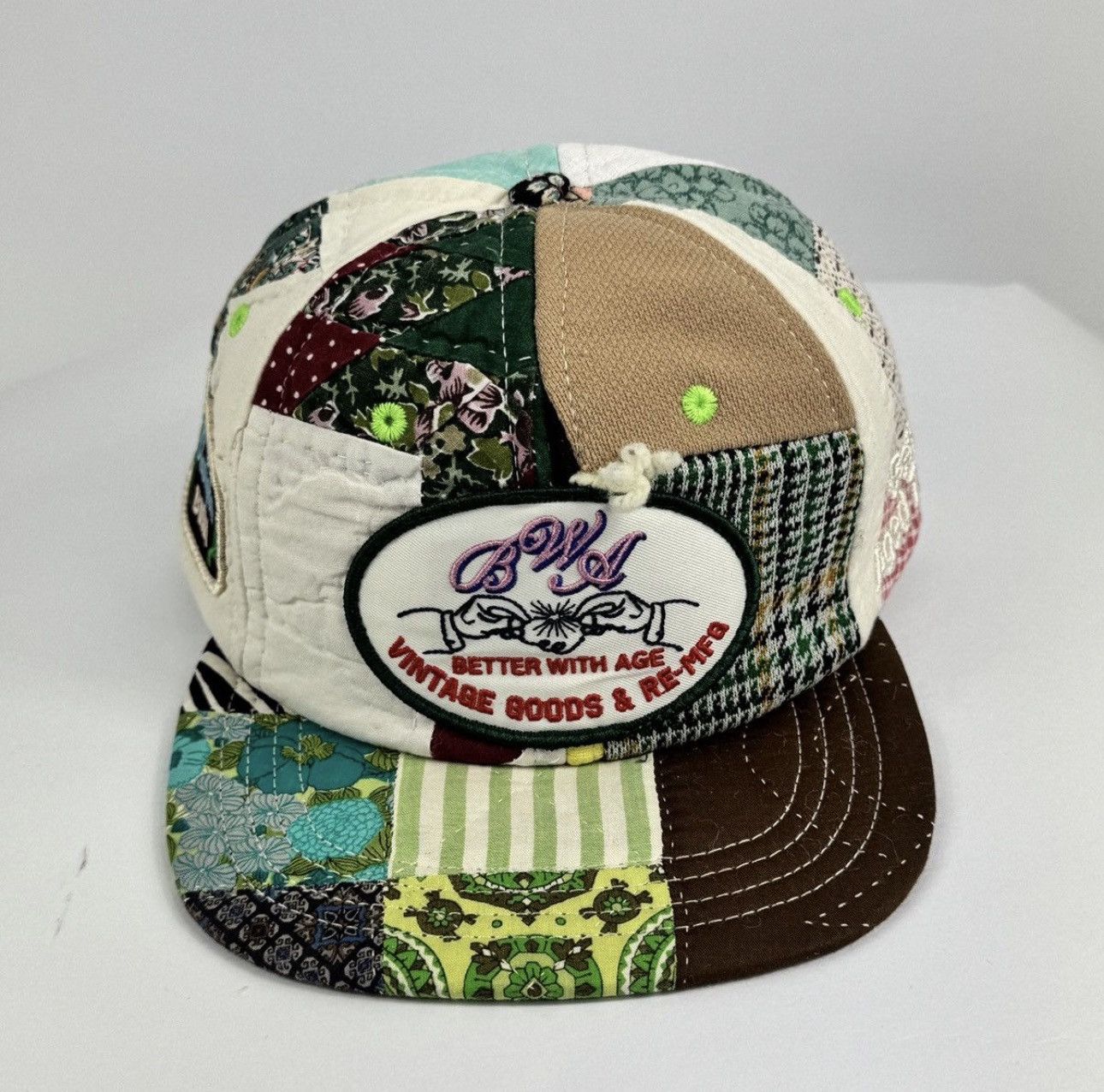 Better With Age BWA EMBROIDERED PATCH WORK CAP Size ONE SIZE - 1 Thumbnail