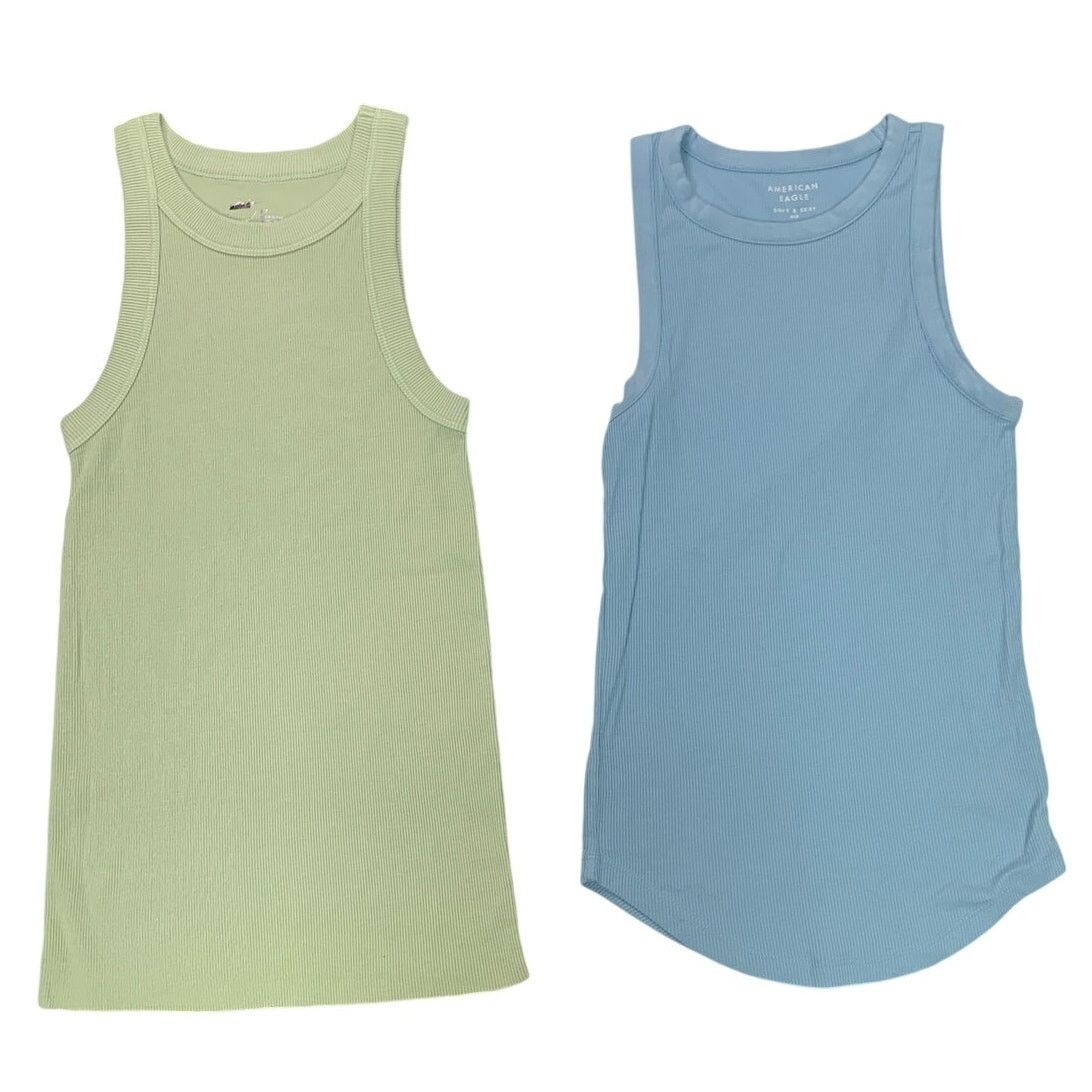 American Eagle Outfitters 2 New American Eagle Womens Small Soft Sexy Ribbed Tank Tops Size S / US 4 / IT 40 - 1 Thumbnail