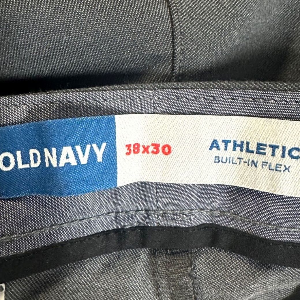 Old Navy Old Navy Athletic Dress Pants Mens 38X30 Built-In Flex Grey Stretch Straight Pants Mens Regular 38 Grey Athletic Flex Built-In Stretch Dress Pants Size US 38 / EU 54 - 4 Thumbnail