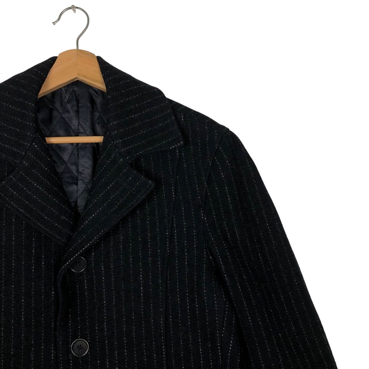 Japanese Brand 🔥90’s Double Breast Biker Jacket Ships Luxury Stripe Design Size US L / EU 52-54 / 3 - 5 Thumbnail