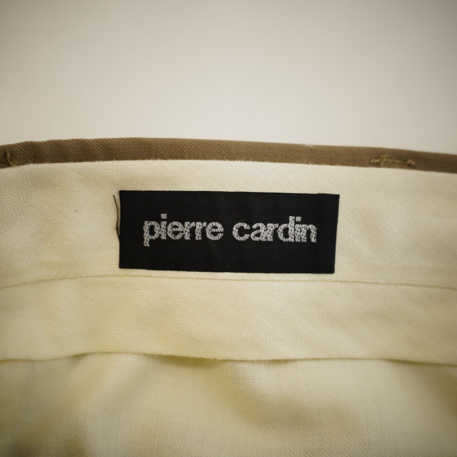 Pierre Cardin Pierre Cardin Tan Pleated Cuffed High Rise Wool Dress Pants Size 38R - 4 Thumbnail