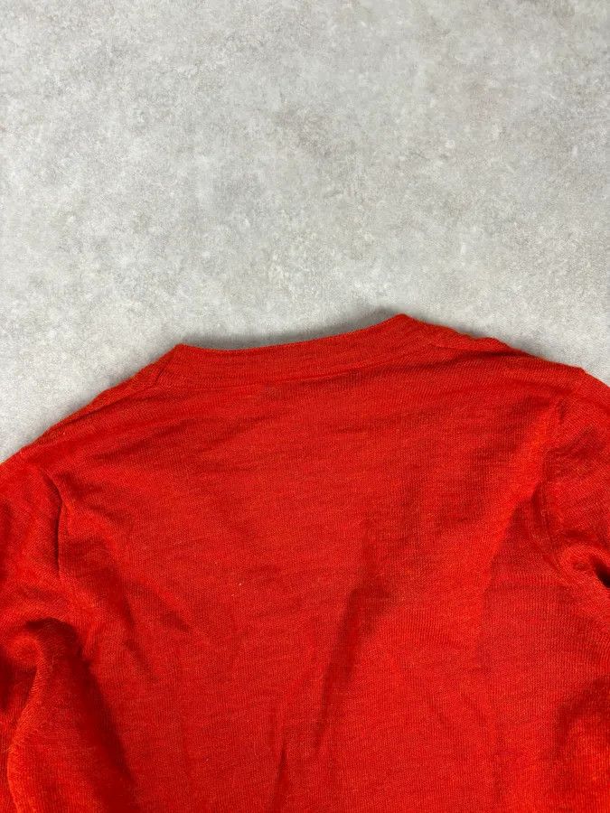 Daniele Alessandrini Daniele Alessandrini Orange Minimalist Cardigan Sweater Size US M / EU 48-50 / 2 - 6 Thumbnail