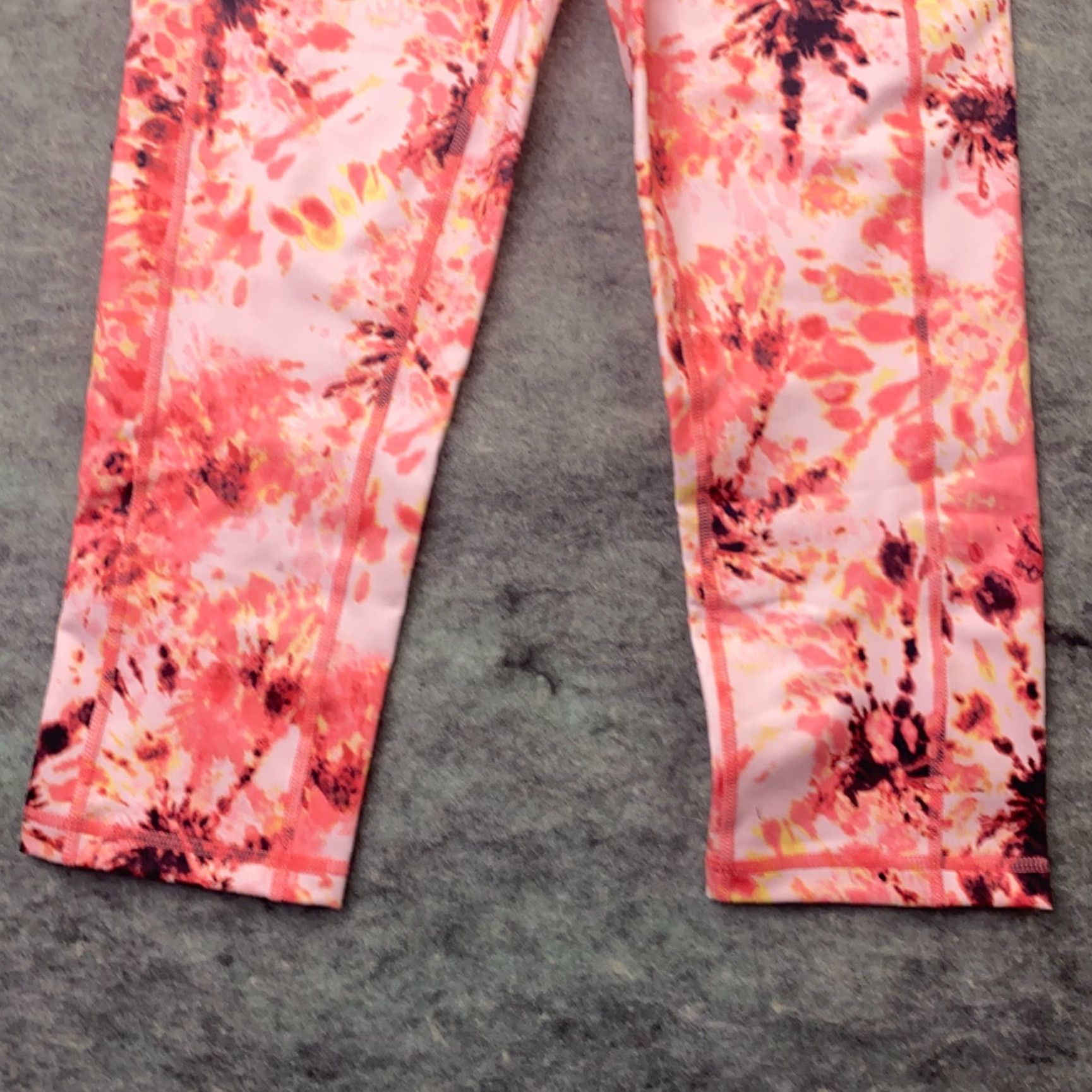 Vintage Ideology Womens Leggings XS Pink Tie-Dye Built-In Pocket Hi-Rise Cropped UPF 50 Size 26" / US 2 / IT 38 - 3 Thumbnail