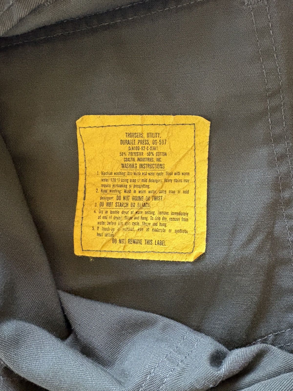 Vintage Vintage US Army OG-507 Utility Trousers — 1982 Issue, 36x31 Size US 36 / EU 52 - 5 Thumbnail