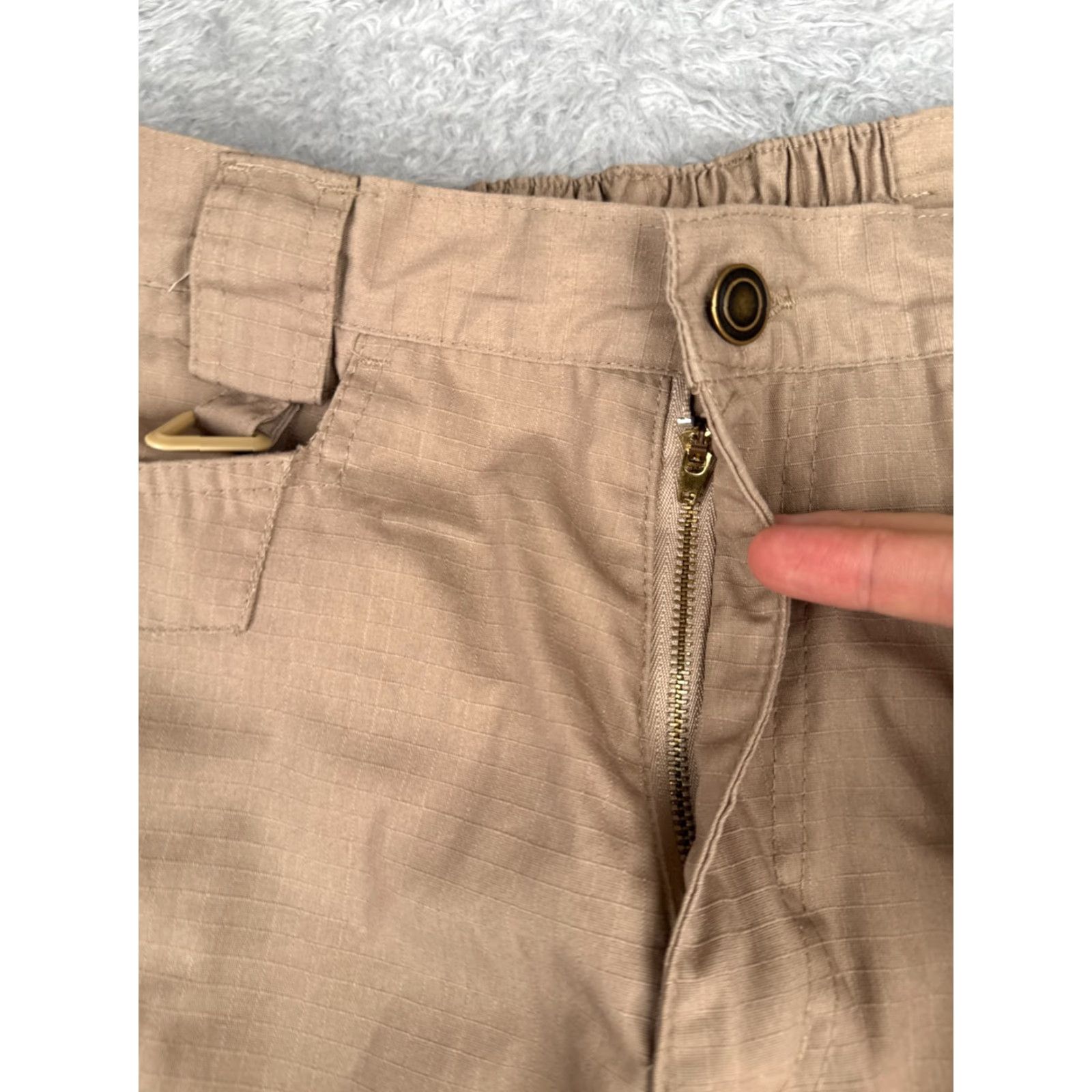 Vintage United Uniform Tactical Pants Men 36 Beige Cargo Gusseted Knee Rip-Stop Fabric Polyester Bend Size US 36 / EU 52 - 5 Thumbnail