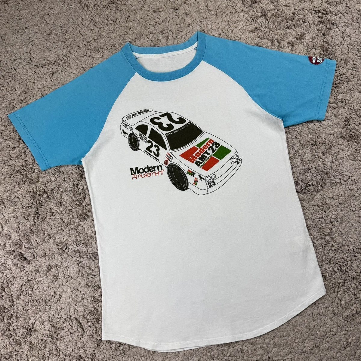 Modern Amusement Modern Amusement Raglan NASCAR Racing Car Graphic T-shirt Size US M / EU 48-50 / 2 - 3 Thumbnail