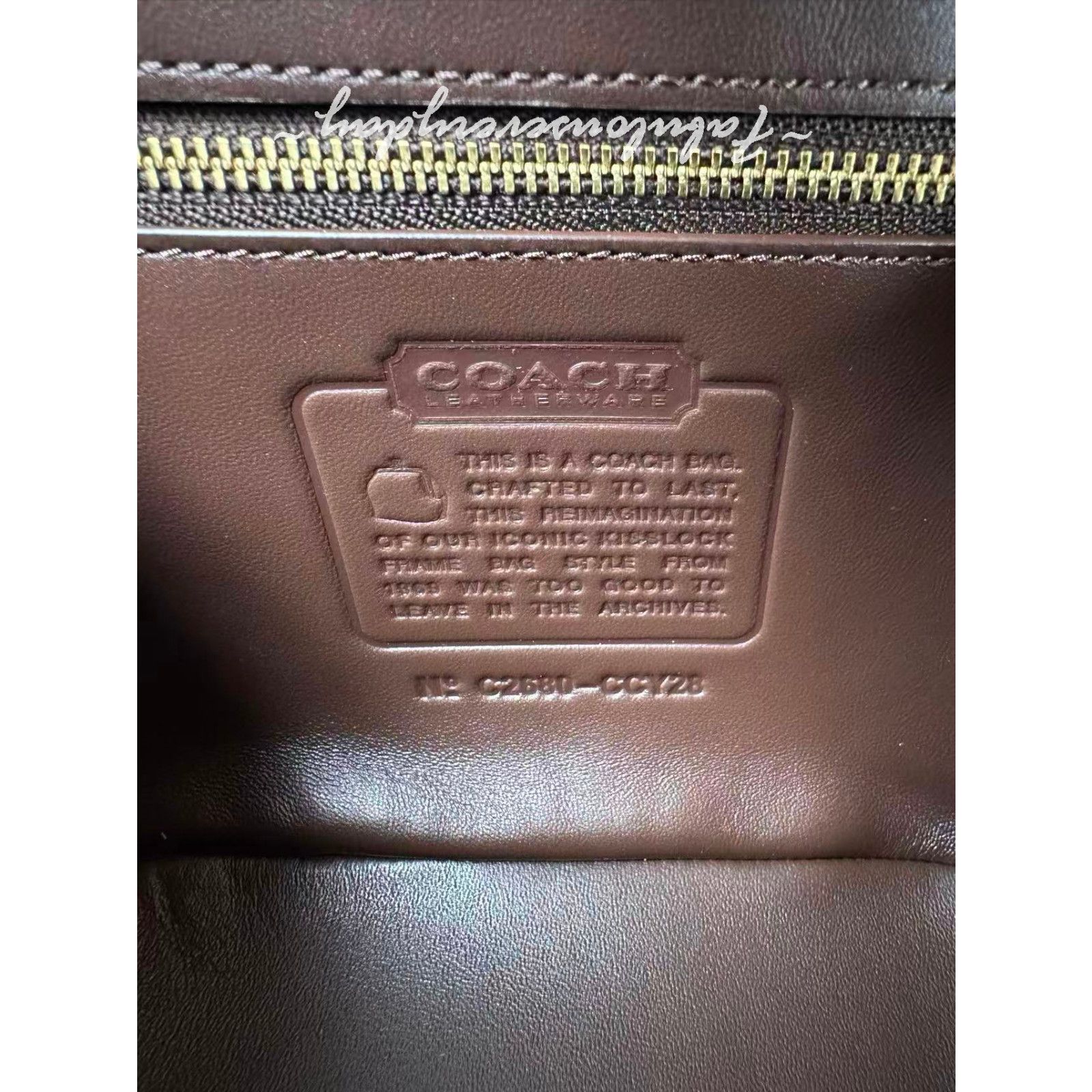 Coach Coach Kisslock Frame Bag 16 Crossbody Leather/Maple CCY28 Size ONE SIZE - 9 Thumbnail