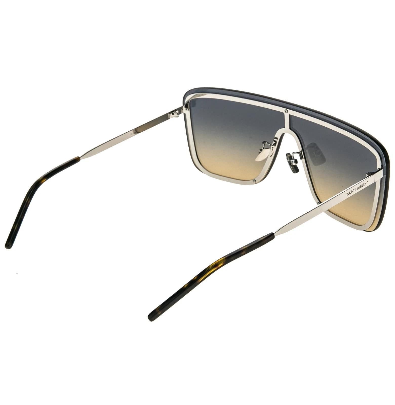 Yves Saint Laurent SAINT LAURENT 364 MASK YSL SL364 009 Blue Unisex Sunglasses Size ONE SIZE - 3 Thumbnail