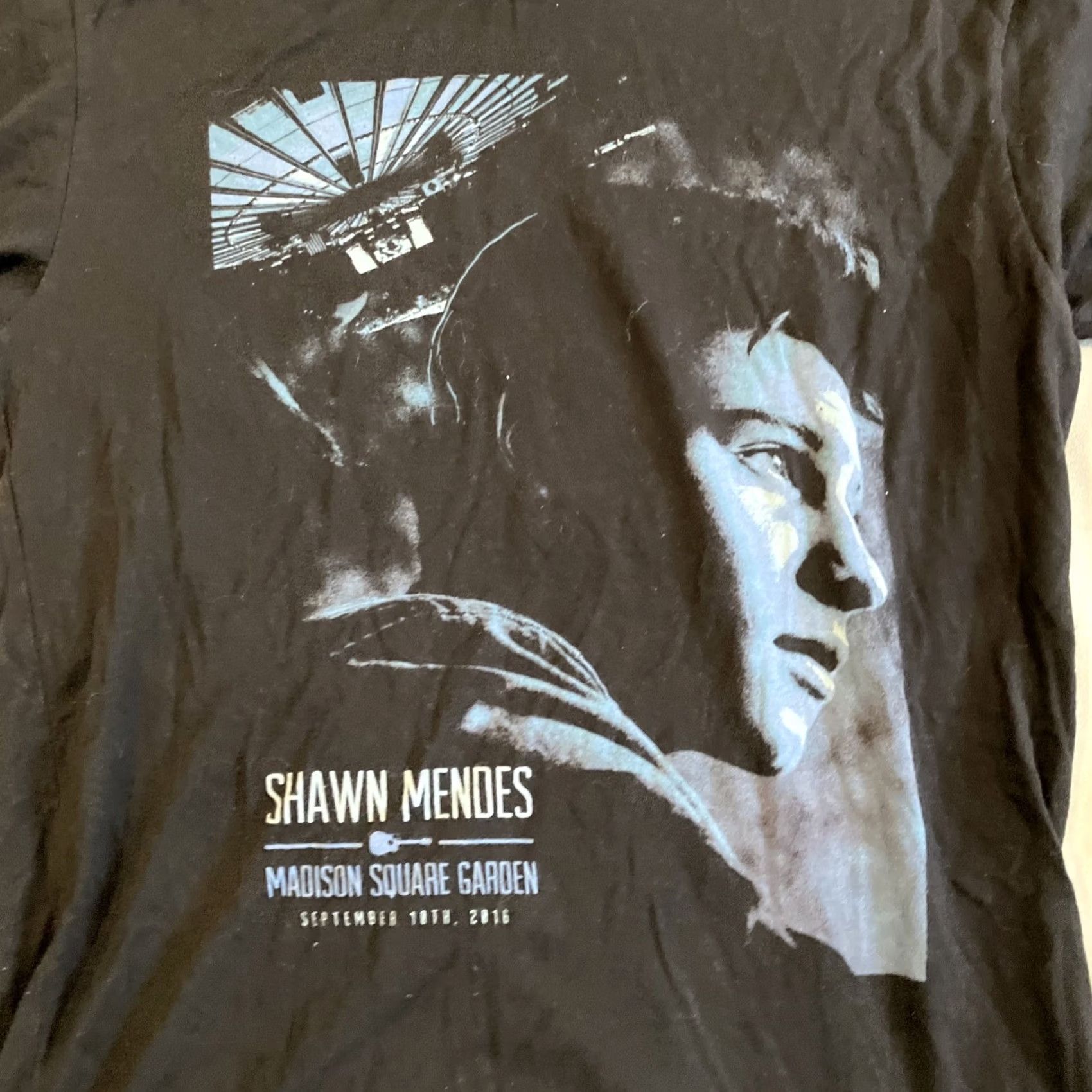 Next Level Shawn Mendes Concert 2016 Madison Square Garden T Shirt M Black Crew Neck Short Sleeve Next Level Mens Size US M / EU 48-50 / 2 - 2 Thumbnail
