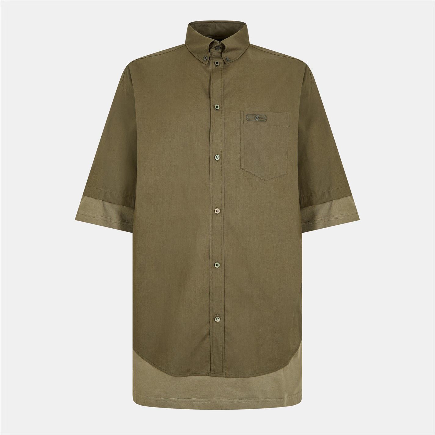 o1g2r1mq0226 Plain Short Sleeve Shirt In Beige
