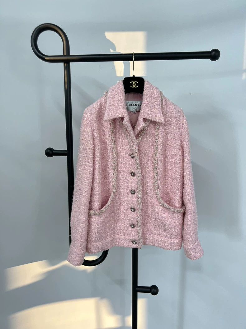 Chanel Chanel 23K autumn and winter popular pink braided tweed ja Size XS / US 0-2 / IT 36-38 - 1 Thumbnail