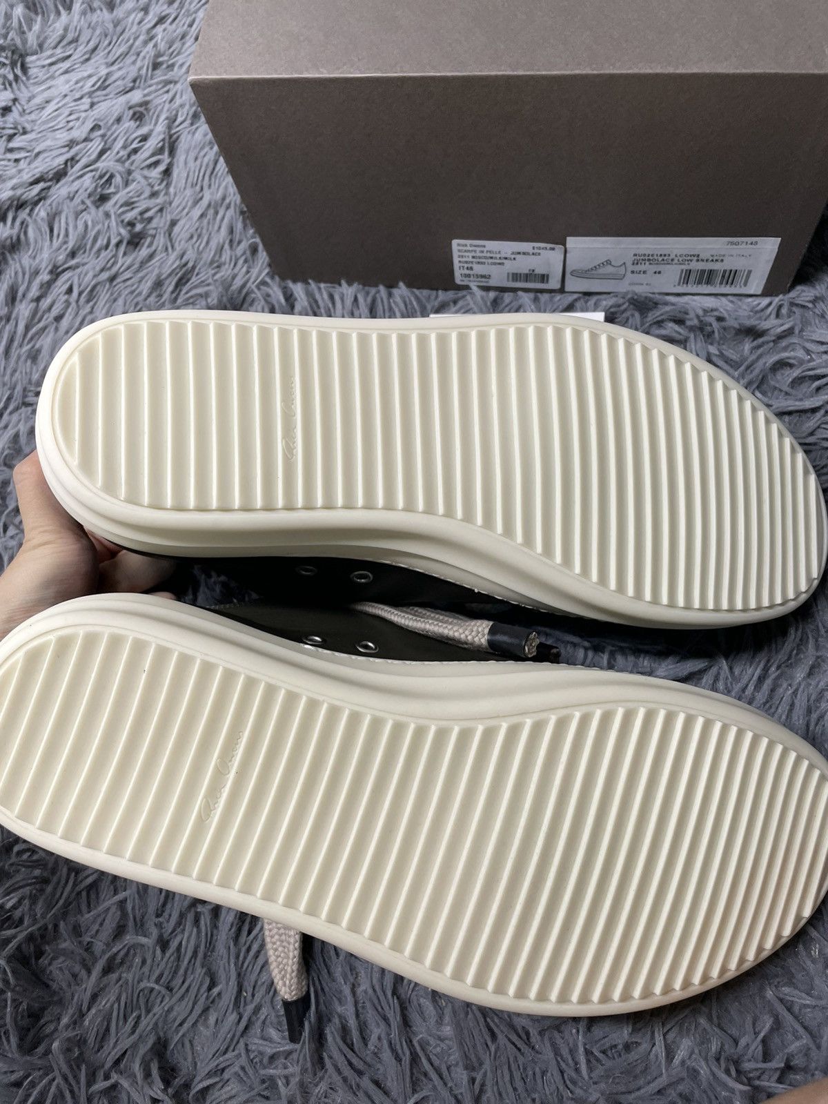 Rick Owens Rick Owens Ramone Low Jumbo Lace Bosco/Milk Size US 13 / EU 46 - 5 Thumbnail