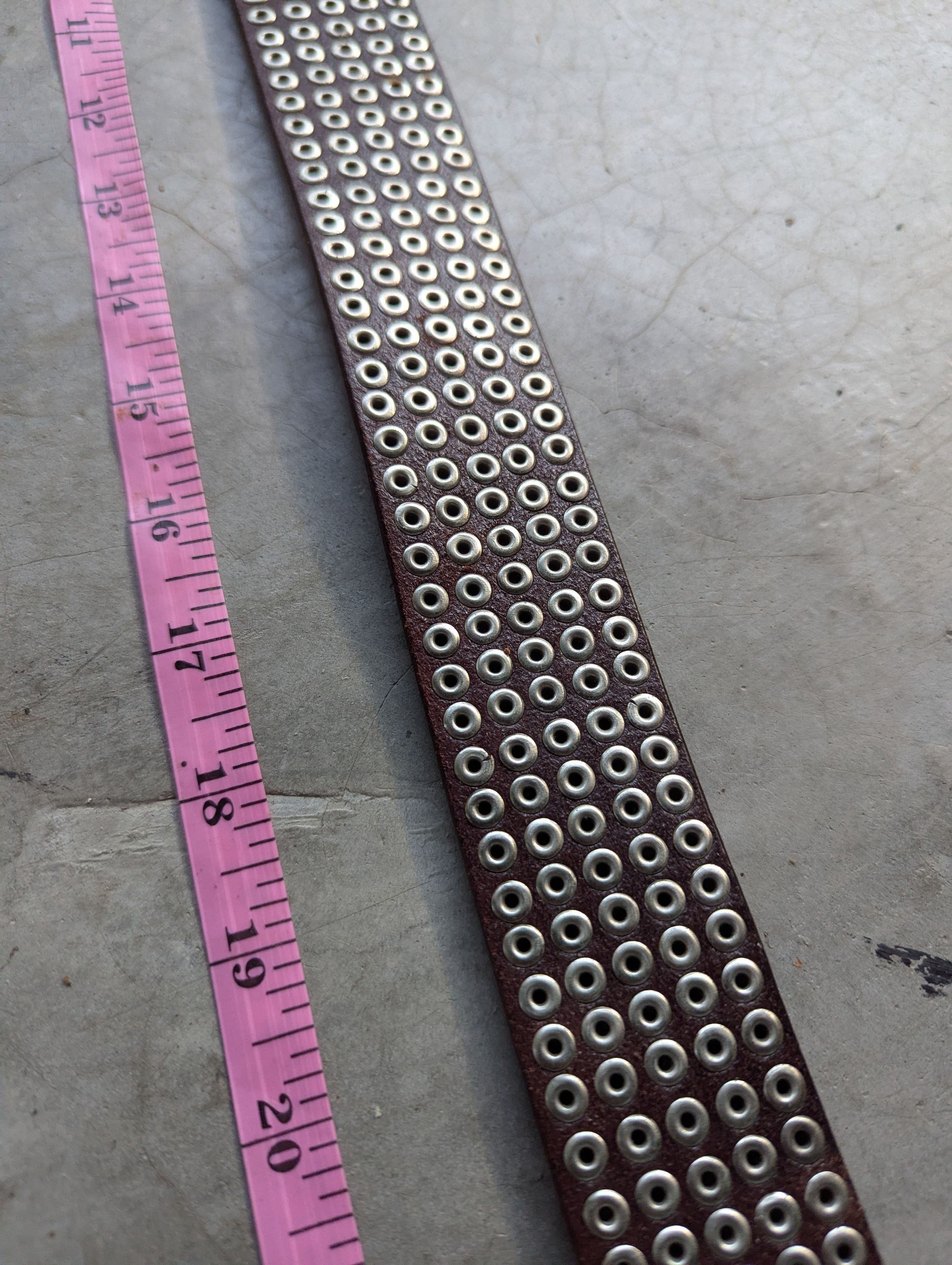 Hollywood Trading Company HTC Hollywood Trading Company Spiked Studded Leather Belt Size 40 - 12 Thumbnail