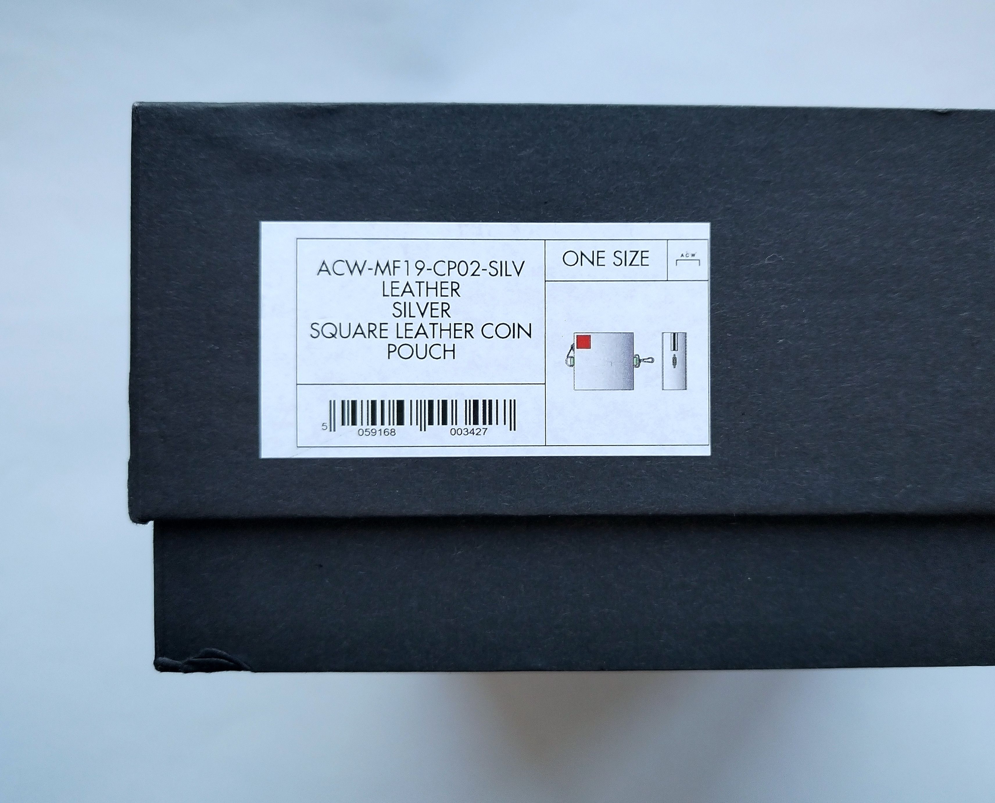 A-COLD-WALL* Silver square coin pouch Size ONE SIZE - 3 Thumbnail