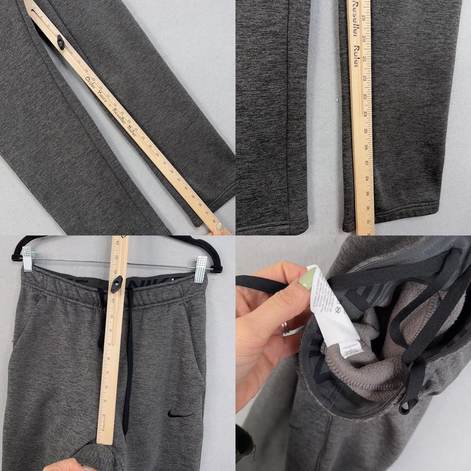 Nike Nike Therma-FIT Pants Mens Small Gray Fleece Joggers Sweatpants Athletic Size US 29 - 9 Thumbnail