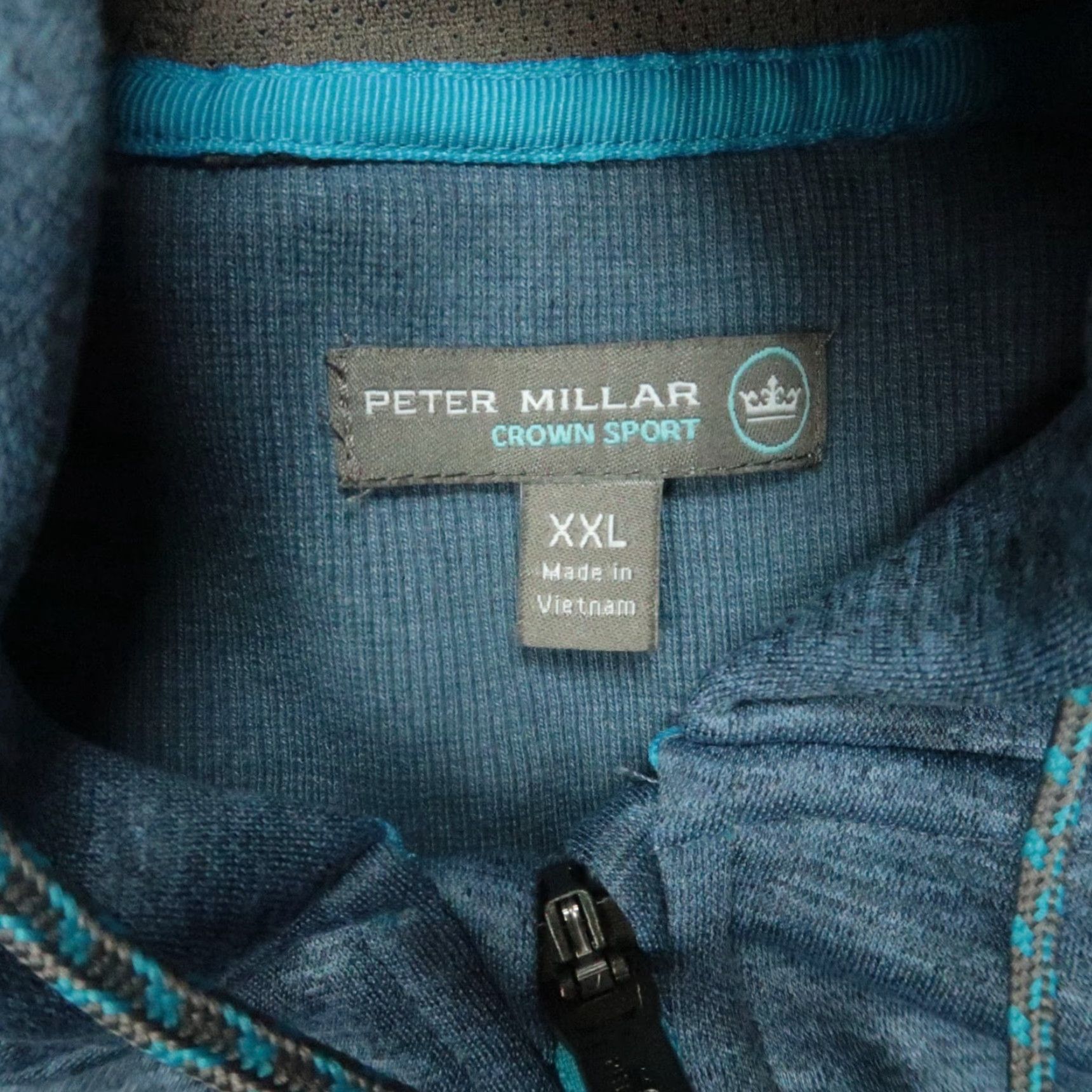 Peter Millar Peter Millar Hoodie Men XXL Blue Placid Full Zip Performance Golf 2XL Size US XXL / EU 58 / 5 - 3 Thumbnail