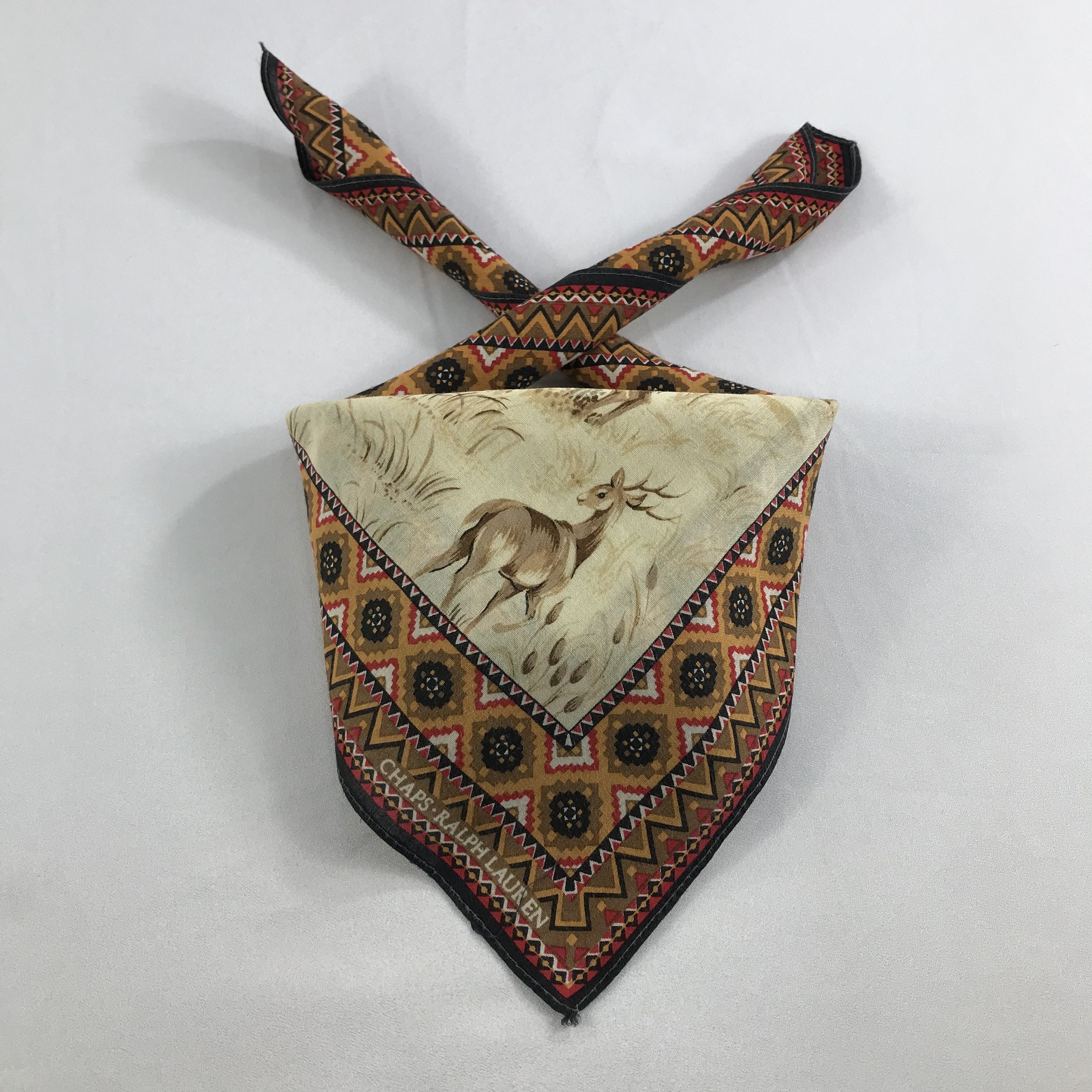 Chaps Ralph Lauren × Vintage Chaps Ralph Lauren Bandana / Handkerchief/Neckerchief -S2659 Size ONE SIZE - 3 Thumbnail
