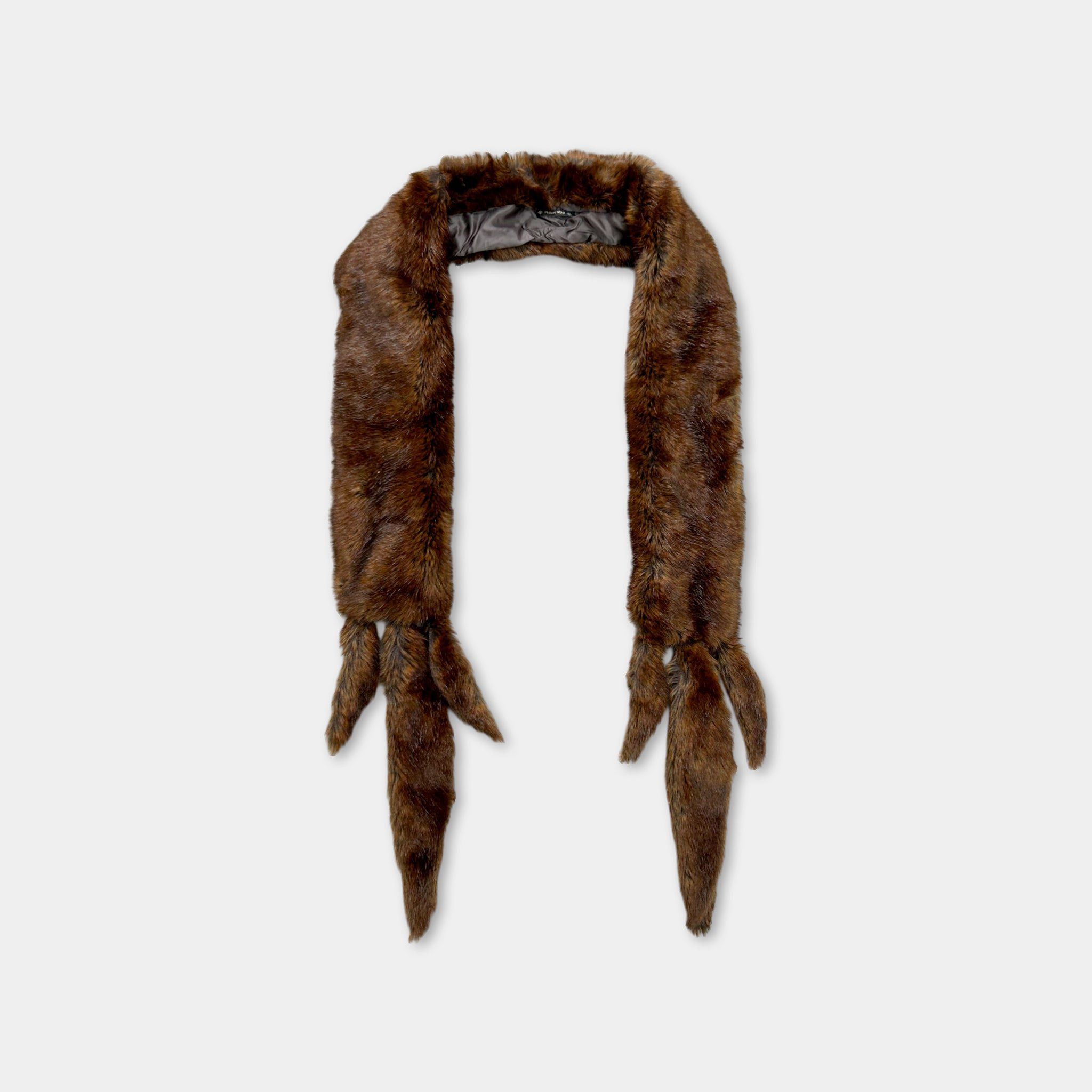 plein sud 2000’s Plein Sud Synthetic Fox Fur Scarf Size ONE SIZE - 1 Thumbnail