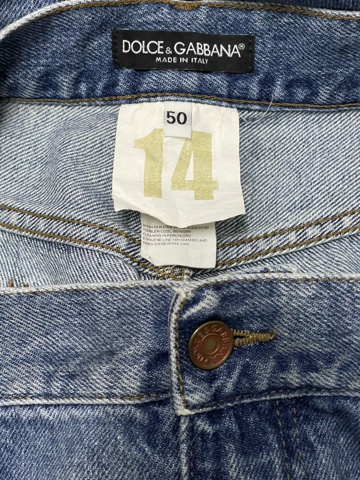 Dolce & Gabbana Vintage Authentic Designer Dolce & Gabbana Distressed Denim Size US 34 / EU 50 - 16 Thumbnail