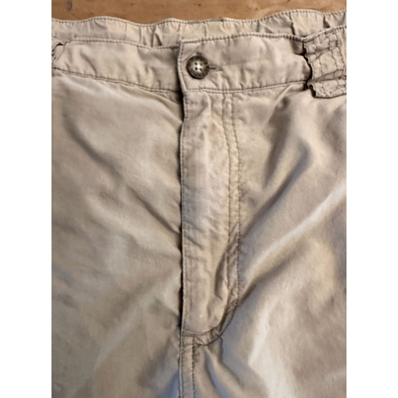 The North Face The North Face Cargo Shorts Nylon Beige Mens Size Large Fishing Hiking Size US 33 - 5 Thumbnail
