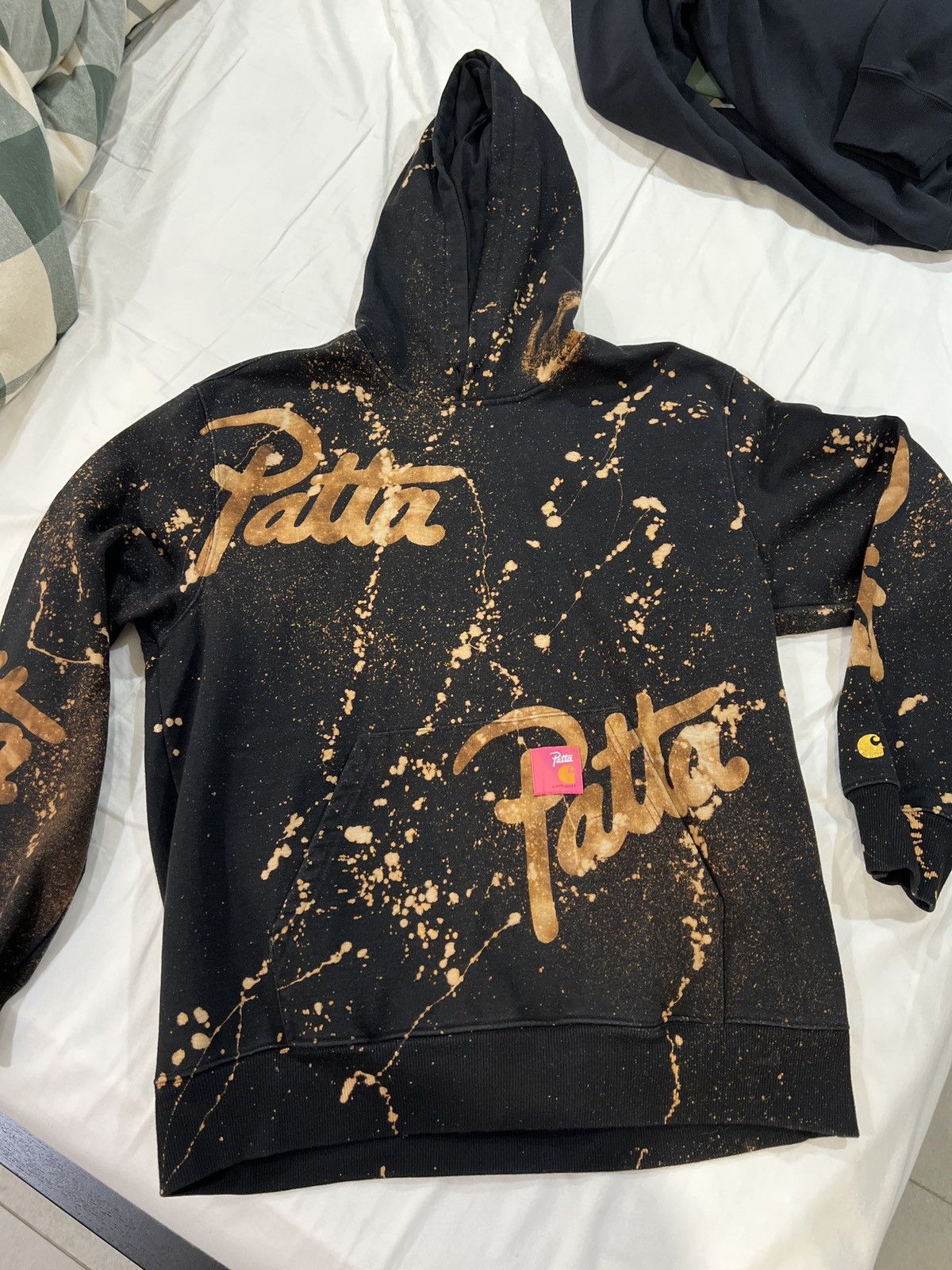 Patta Amsterdam 2020 high quality Painted Skull Hans van der Leeuw Hoodie Hooded Sweatshirt M