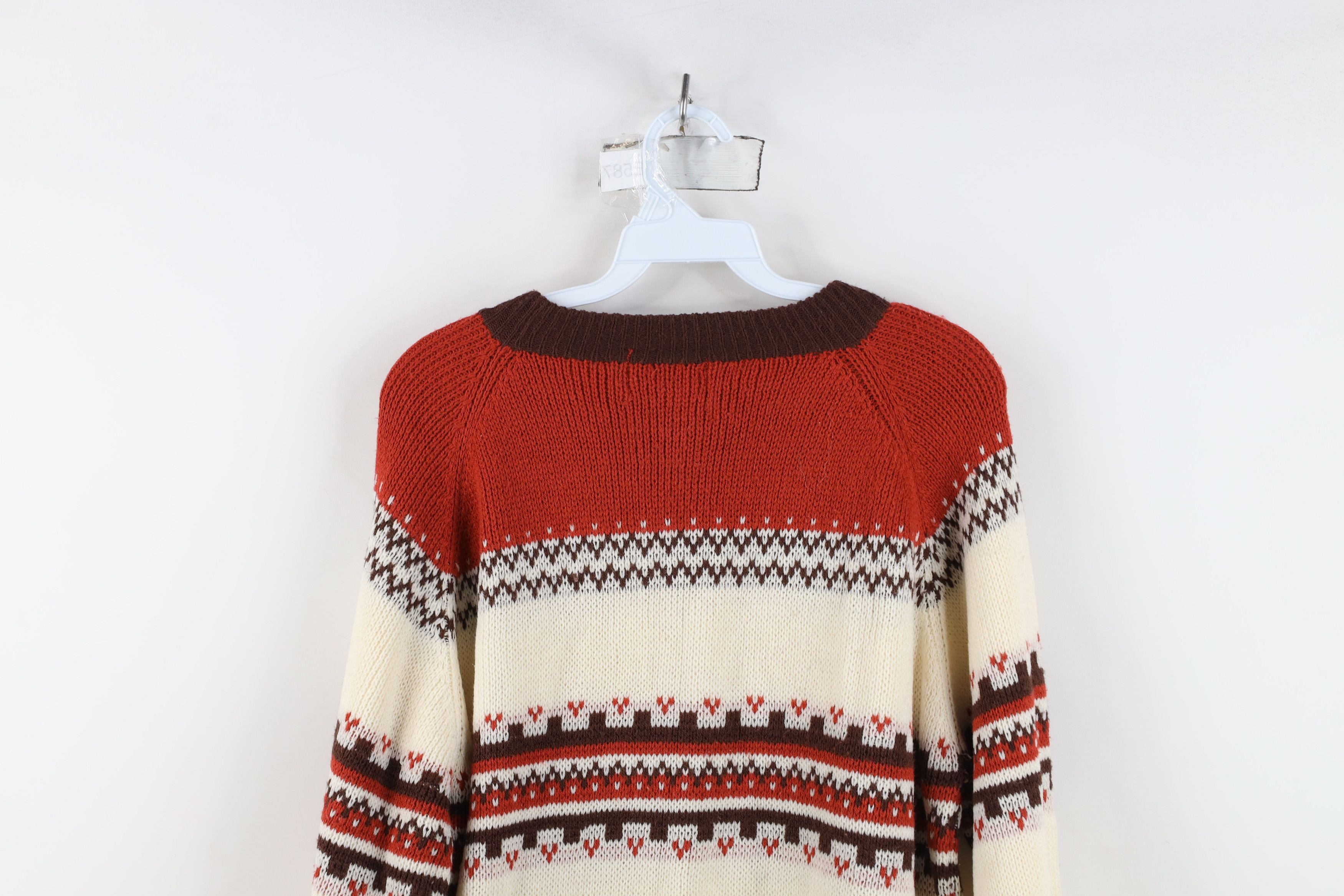 Vintage Vintage 60s 70s Mid Century Modern MCM Sweater Earth Tone Size US XL / EU 56 / 4 - 13 Thumbnail