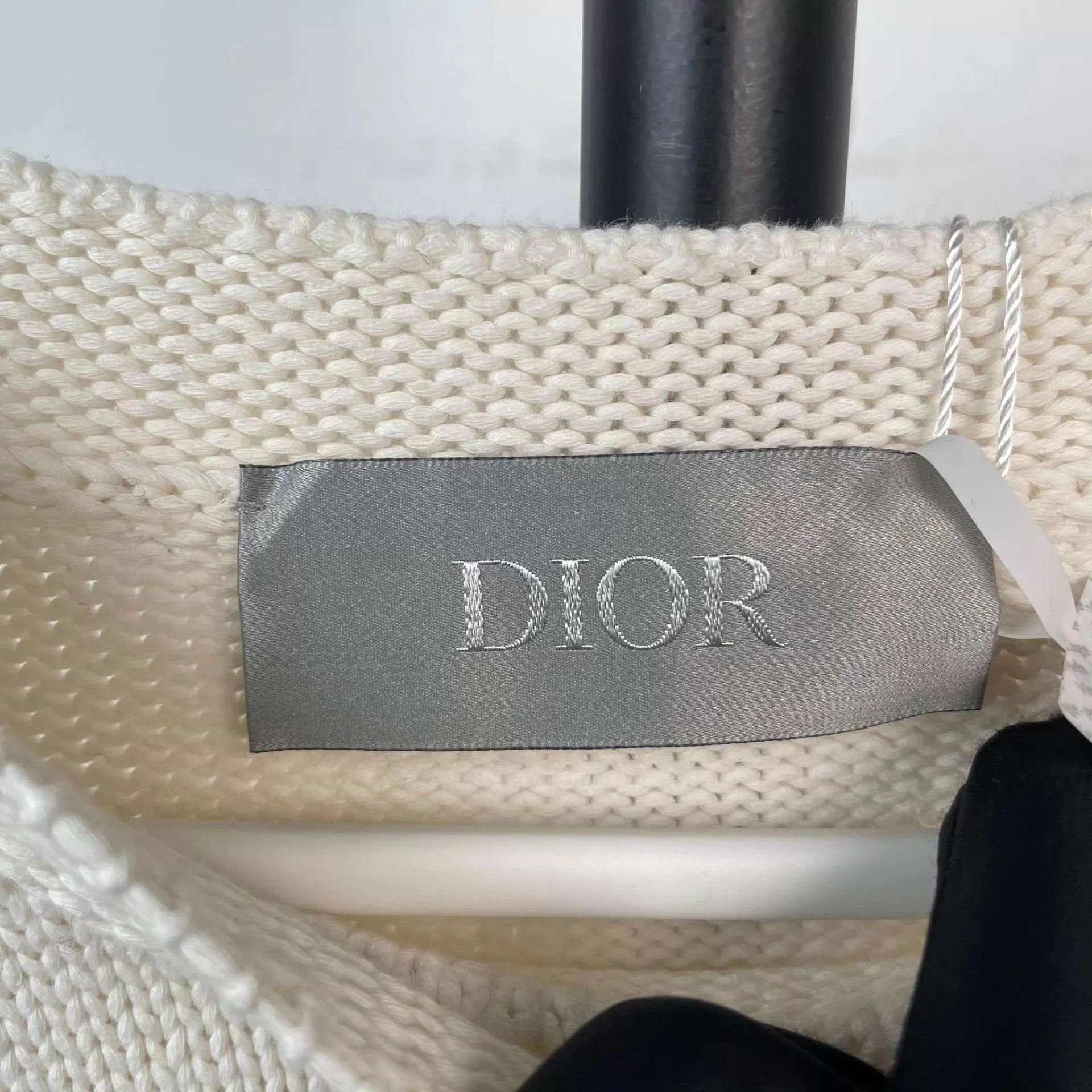 Dior Dior White Sweater Size L / US 10 / IT 46 - 3 Thumbnail