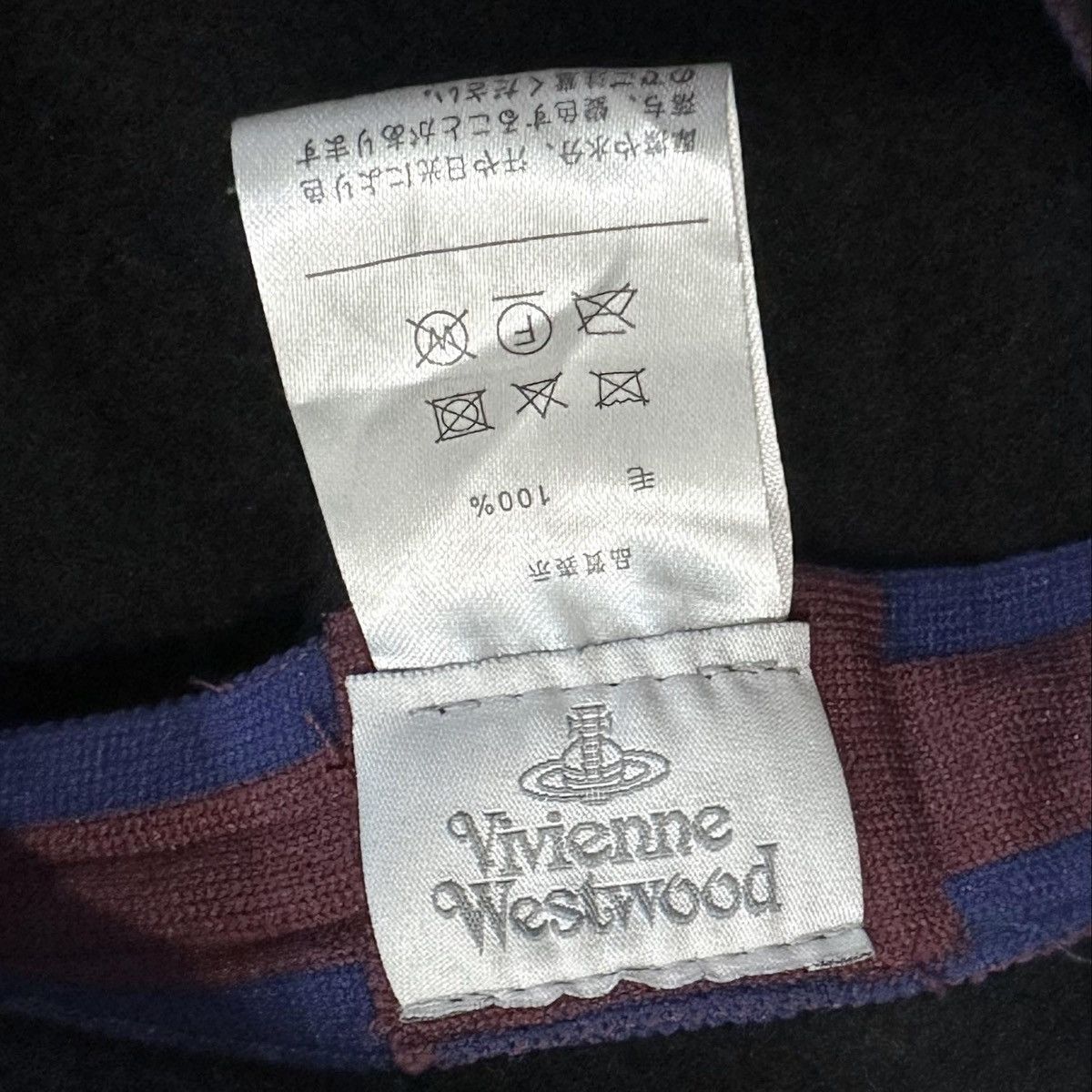 Vivienne Westwood Woolen Embroidered Beret Cap Size ONE SIZE - 5 Thumbnail