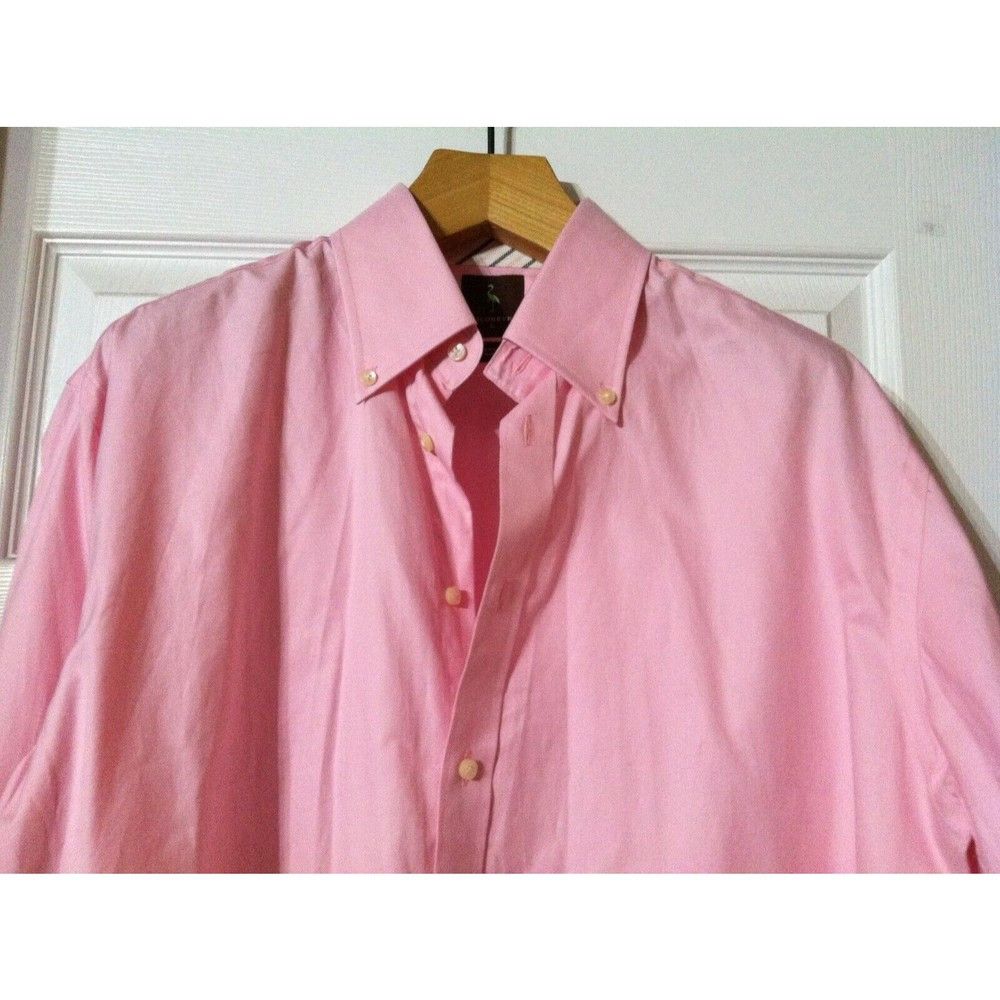Tailorbyrd TAILORBYRD MENS NEW PINK 100%COTTON DRESS SHIRT SIZE: L Size US L / EU 52-54 / 3 - 2 Thumbnail