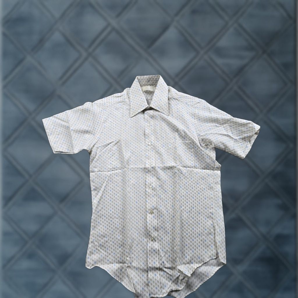 Sears VINTAGE Sears Shirt 70s Mens White Button-Front Short Sleeve Rockabilly 15.5 M NWOT Size US M / EU 48-50 / 2 - 1 Thumbnail