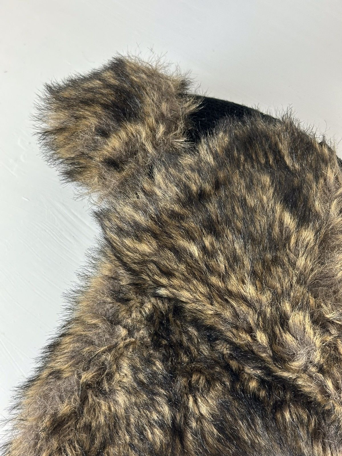 Hysteric Glamour × Vintage Crazy Y2K Mohair Fuzzy Hat Ushanka Punk Huge Size ONE SIZE - 6 Thumbnail