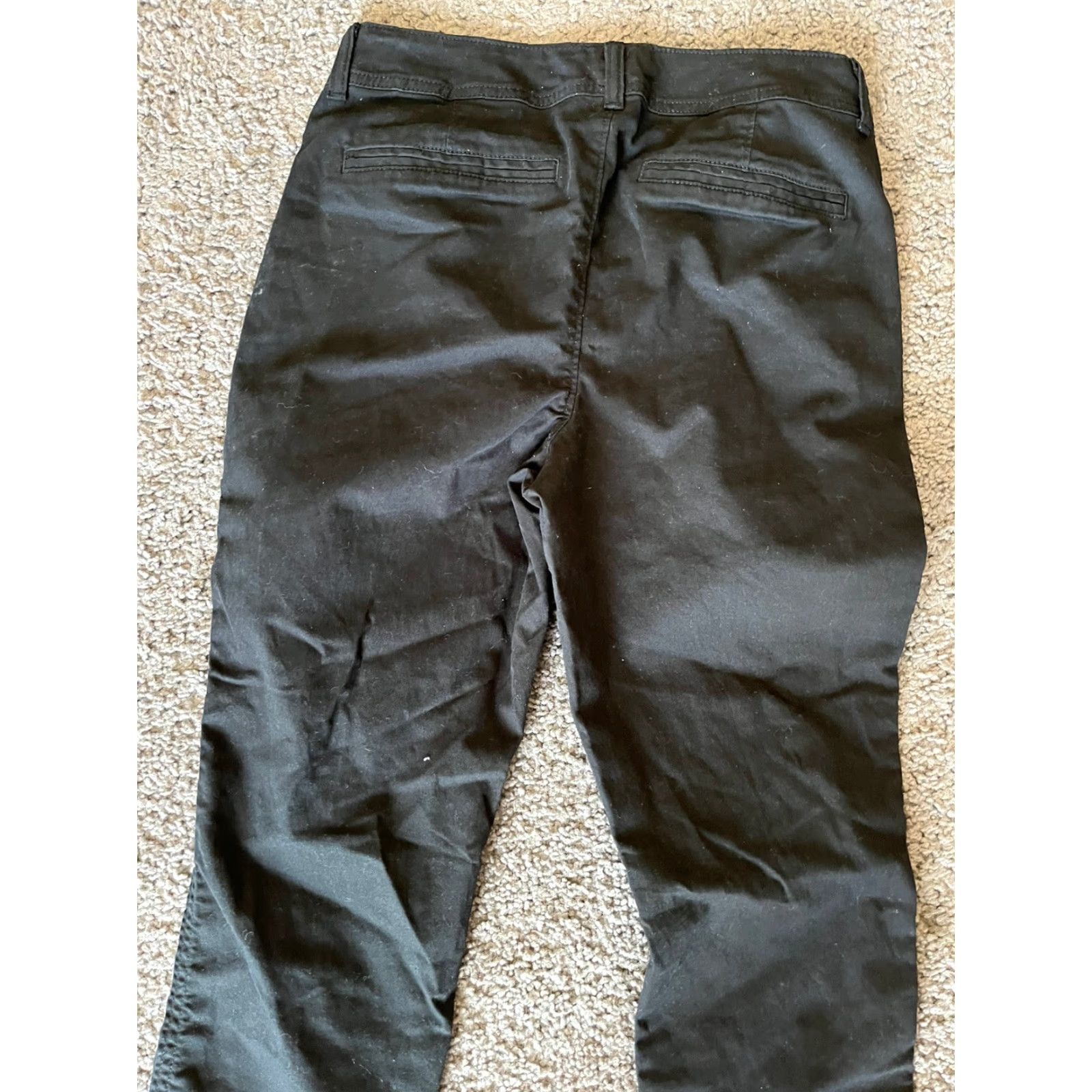 Old Navy Old Navy Black Dress Pants Women 6 Mid Rise Skinny Ankle Cotton Blend Inseam 28in Size 28" / US 6 / IT 42 - 4 Thumbnail