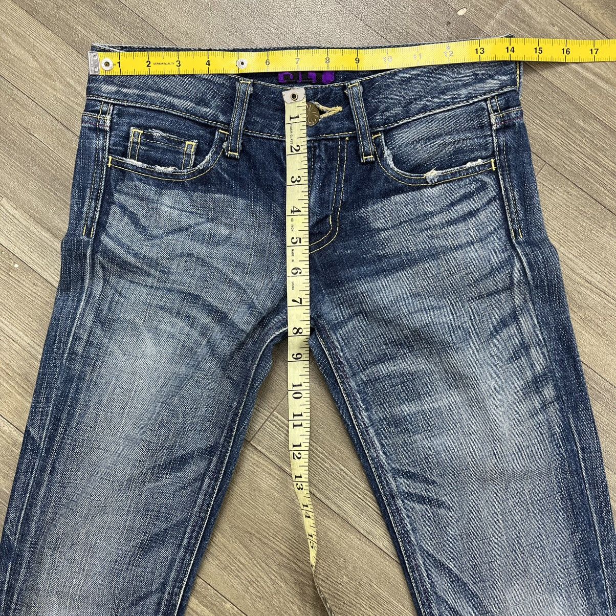 Japanese Brand 2000s Sly Japan Clawmark Distressed Punk Bootcut Flare Jeans Size US 26 / EU 42 - 22 Thumbnail