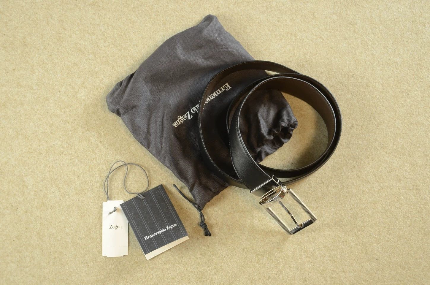 Ermenegildo Zegna Zegna Double Sided Black/Brown Belt 110/115 EU Size ONE SIZE - 1 Thumbnail