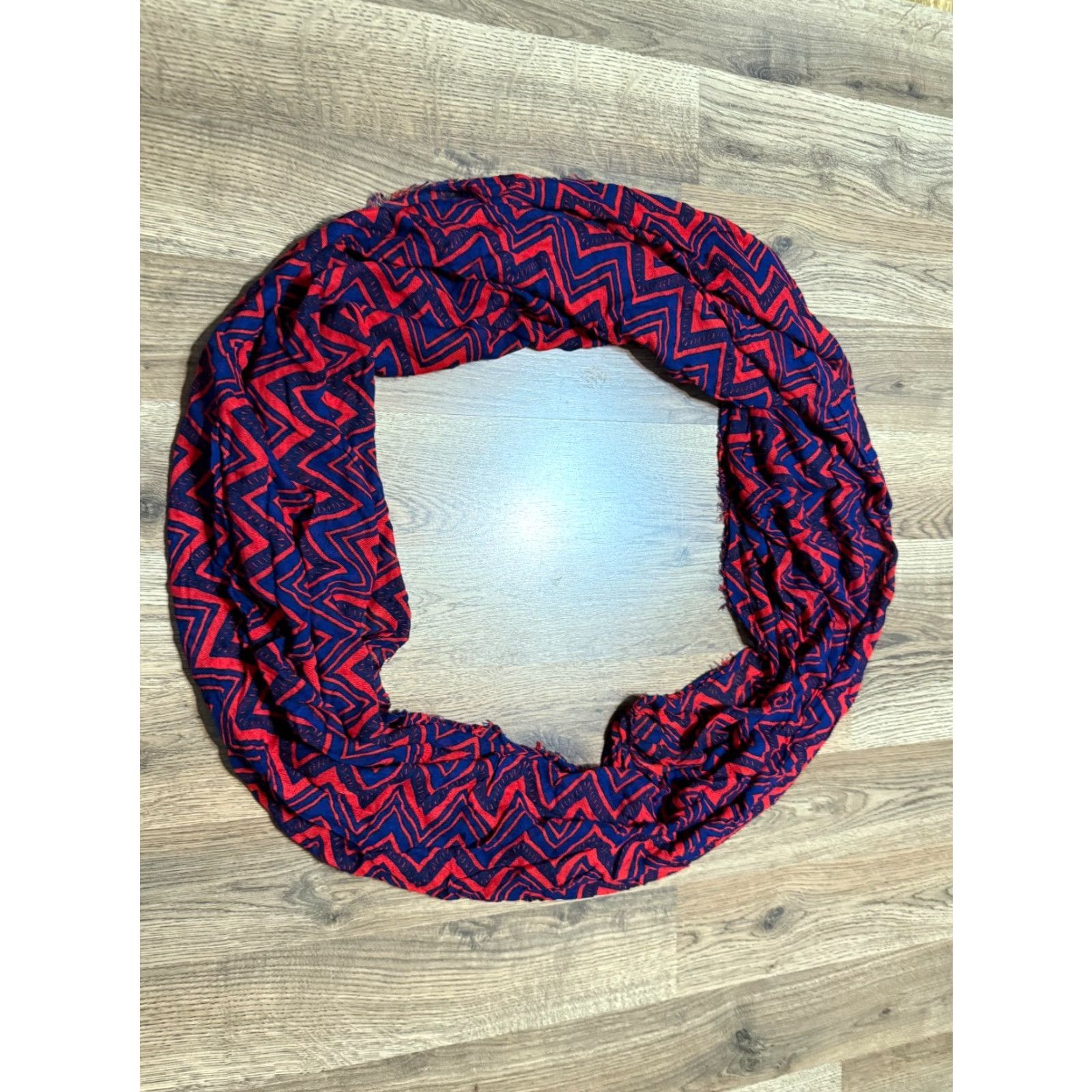 Vintage **Zoozatz Women's Blue Herringbone Scarf** User: **Zoozatz Women's Blue Herringbone Scarf** Size ONE SIZE - 2 Thumbnail